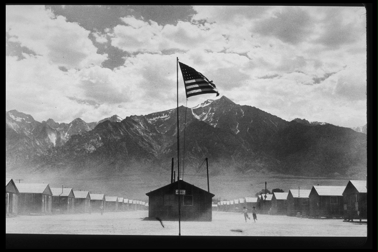 The Manzanar War Relocation Centre in 1942.