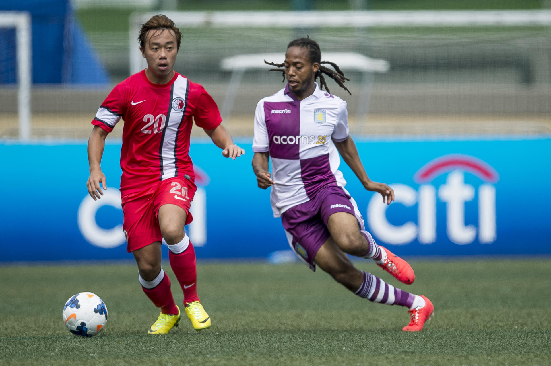Aston Villa take on HKFA Under-21s at last year's tounrament. Photos: Power Sport Images for HKFC