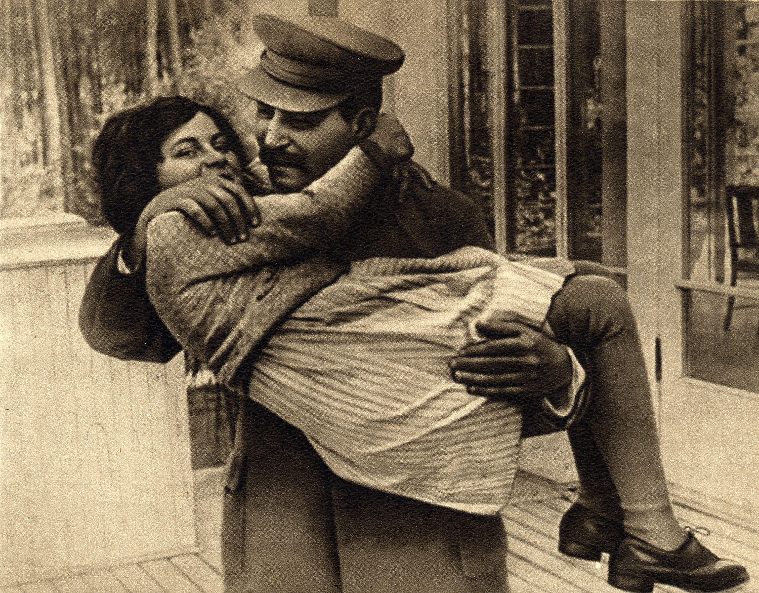 Svetlana Alliluyeva with her father, Soviet dictator Josef Stalin. Photo: AFP