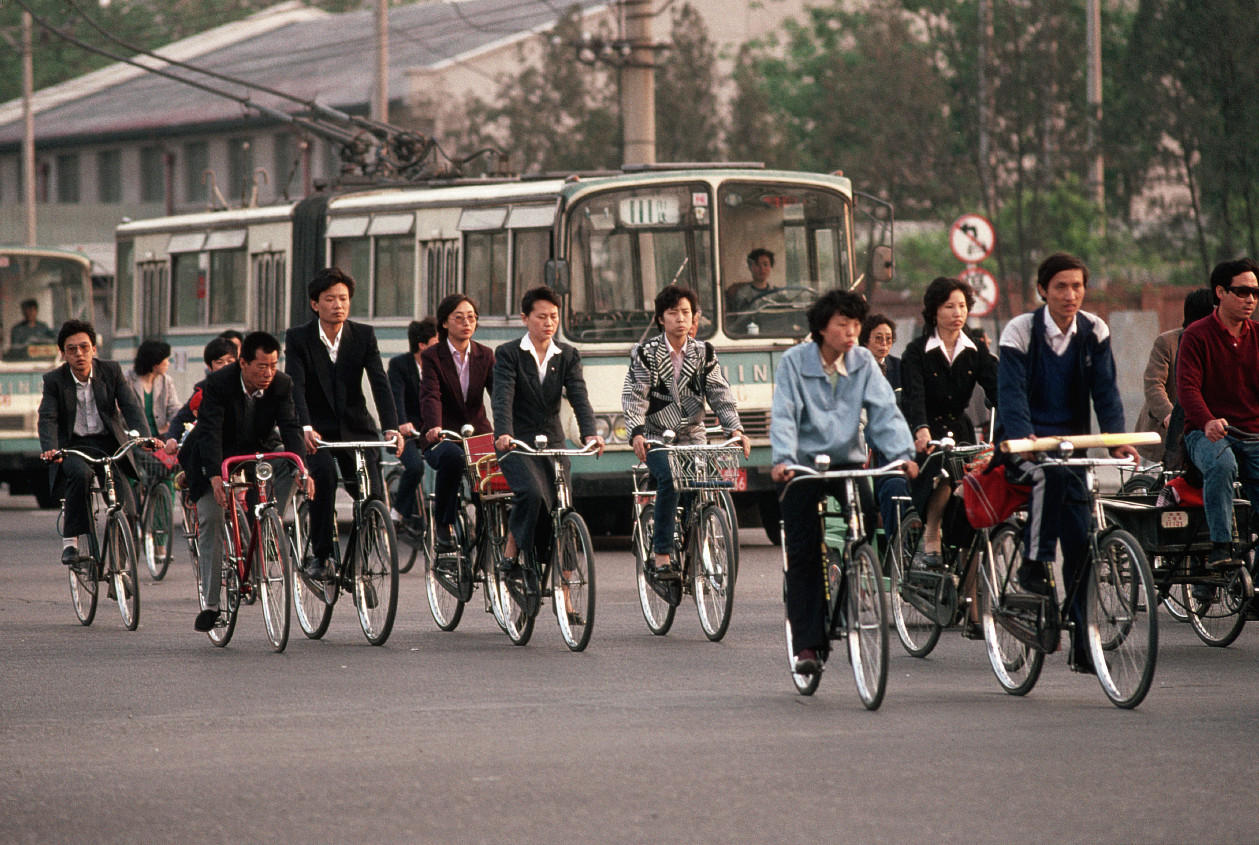 People carriers in Beijing, circa 1989. Photo: Corbis