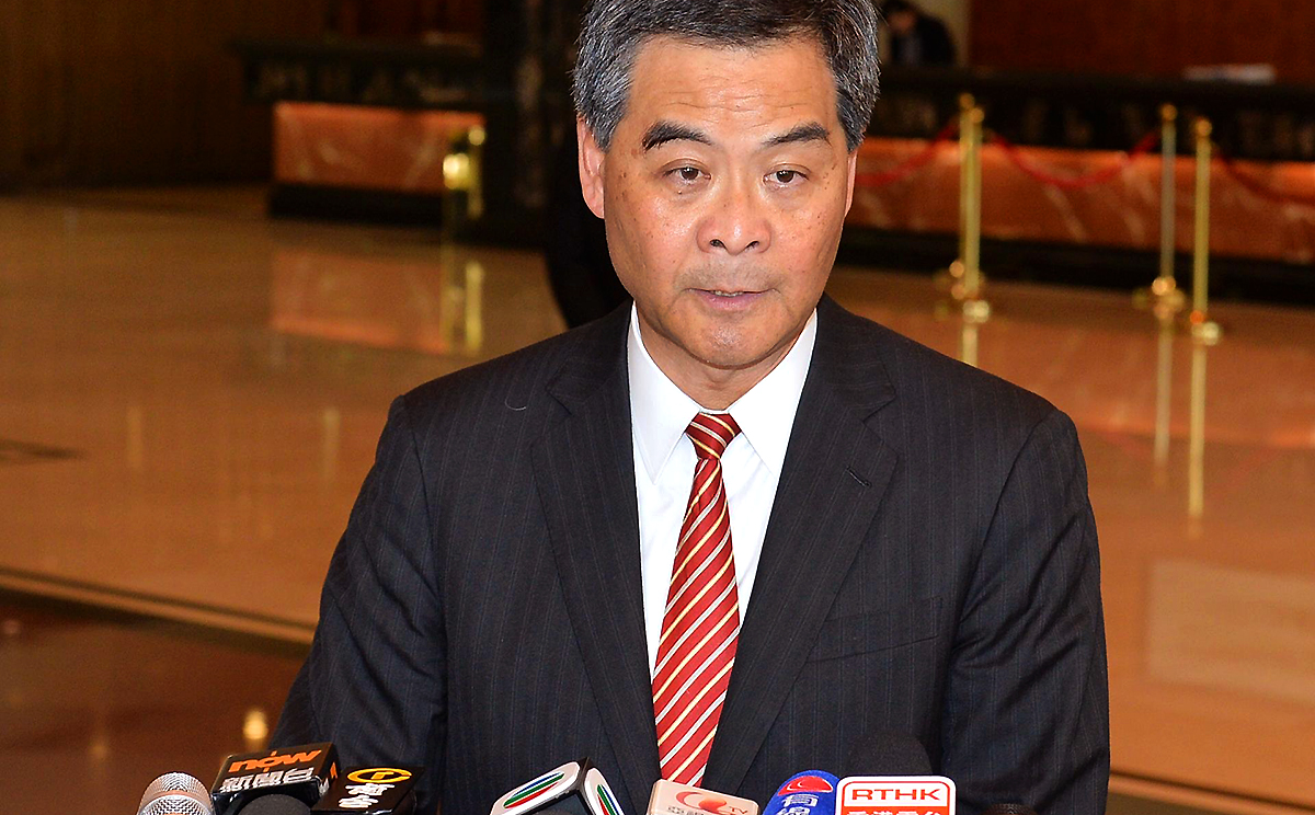 Leung Chun-ying says the city showed how it managed rout.