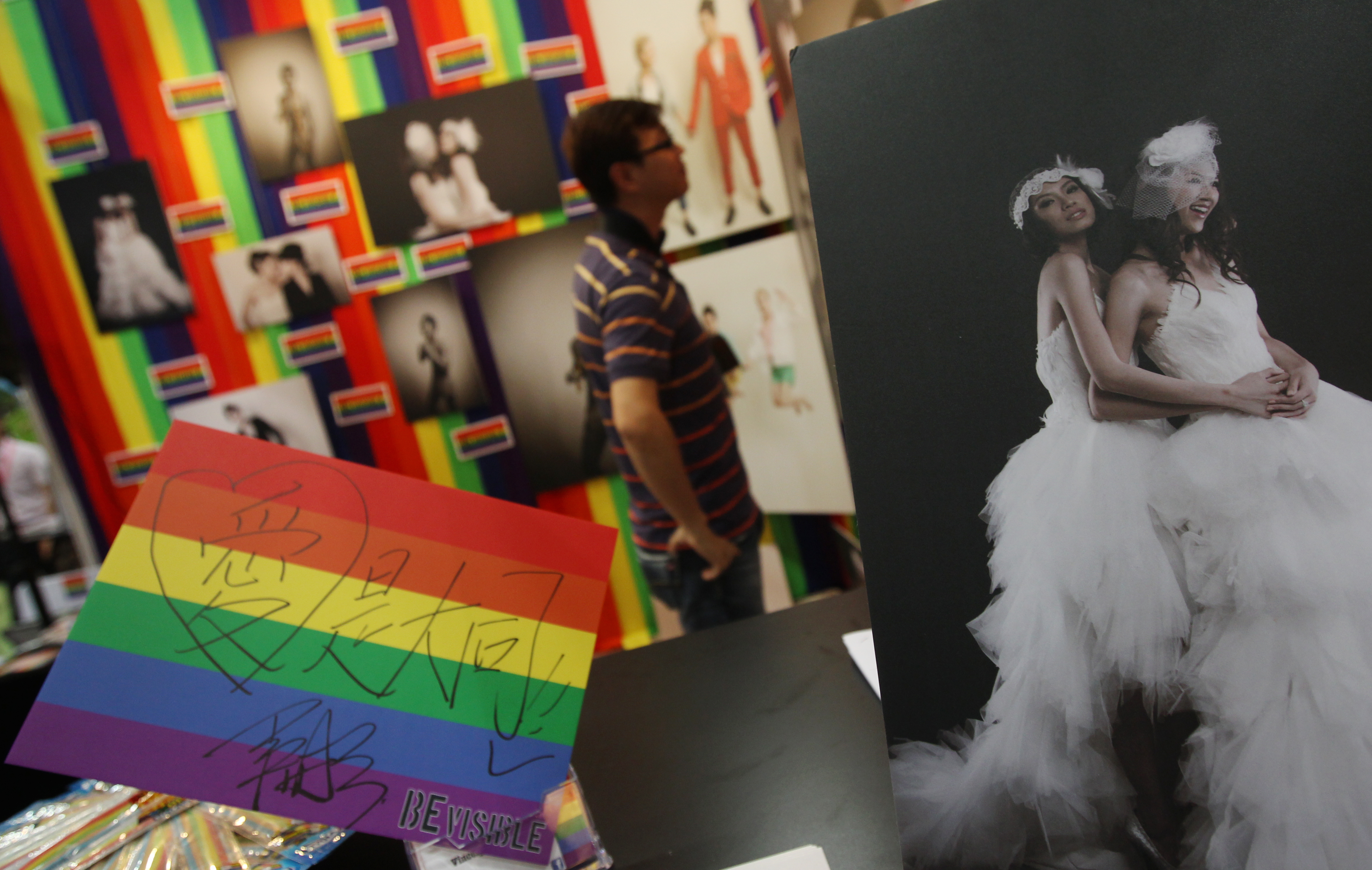 For China, same-sex marriage remains a long shot. No longer deemed pornographic, it remains off-limits in films, television shows or literature. Photo: David Wong