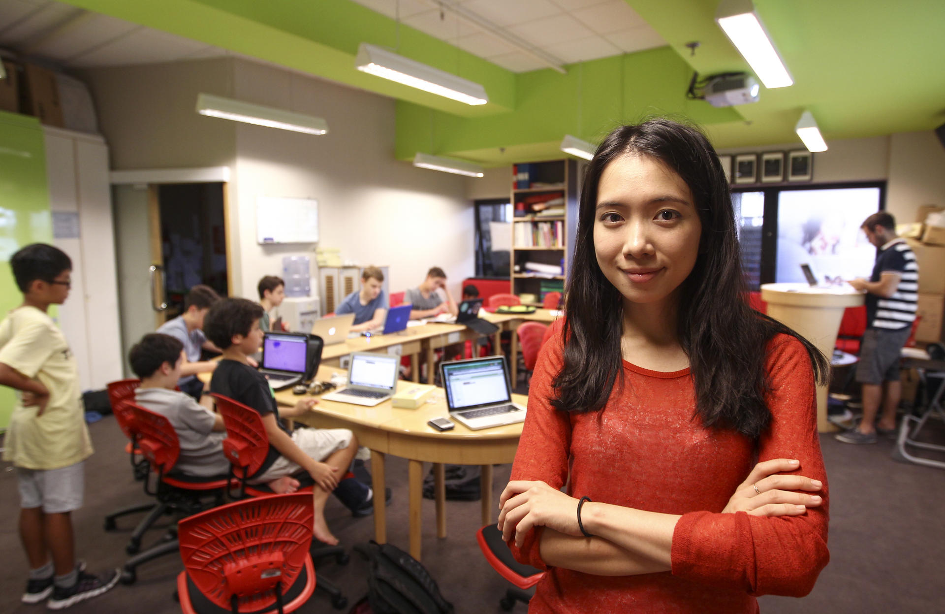First Code Academy founder Michelle Sun believes girls should start young in science and tech. Photo: Jonathan Wong