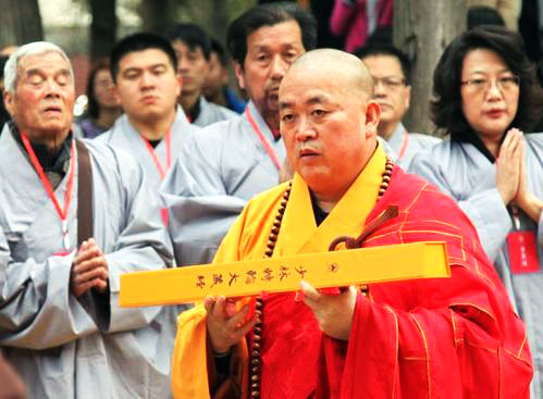 Shaolin Temple's controversial abbot Shi Yongxin has been accused of wrongdoing by a man claiming to be a former disciple. Photo: Sohu