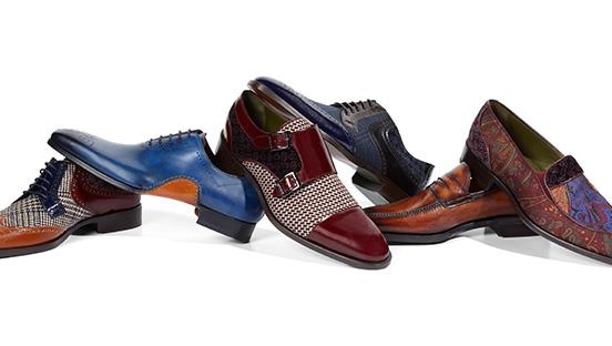 Harrods' Made With Love mens shoes line up.