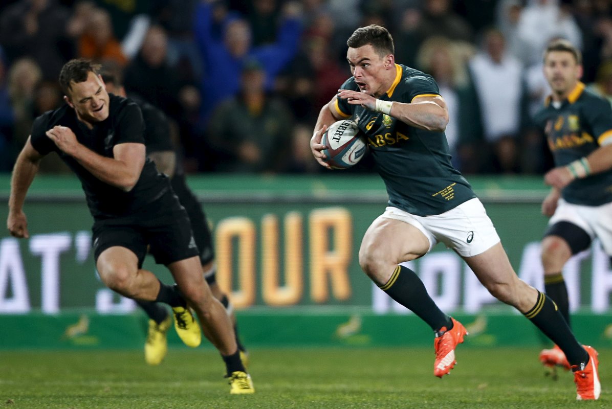 South Africa’s find-of-the-season Jesse Kriel moves from outside centre to the right wing for Saturday’s test to accommodate returning skipper Jean de Villiers. Photo: Reuters