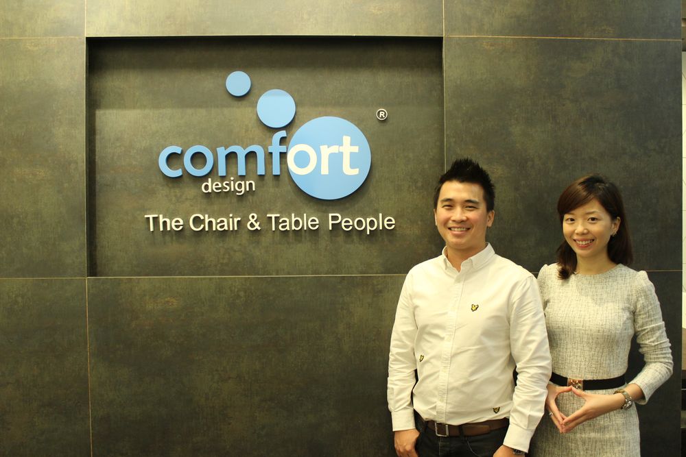 (From left): Bob Chew, director, and Grace Shen, sales and marketing director