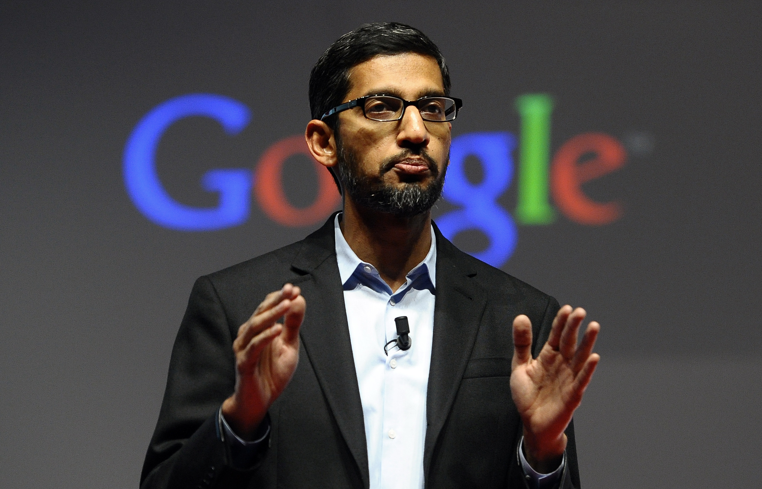 Google chief executive Sundar Pichai. Founder Larry Page will head new holding company Alphabet. Photo: AP