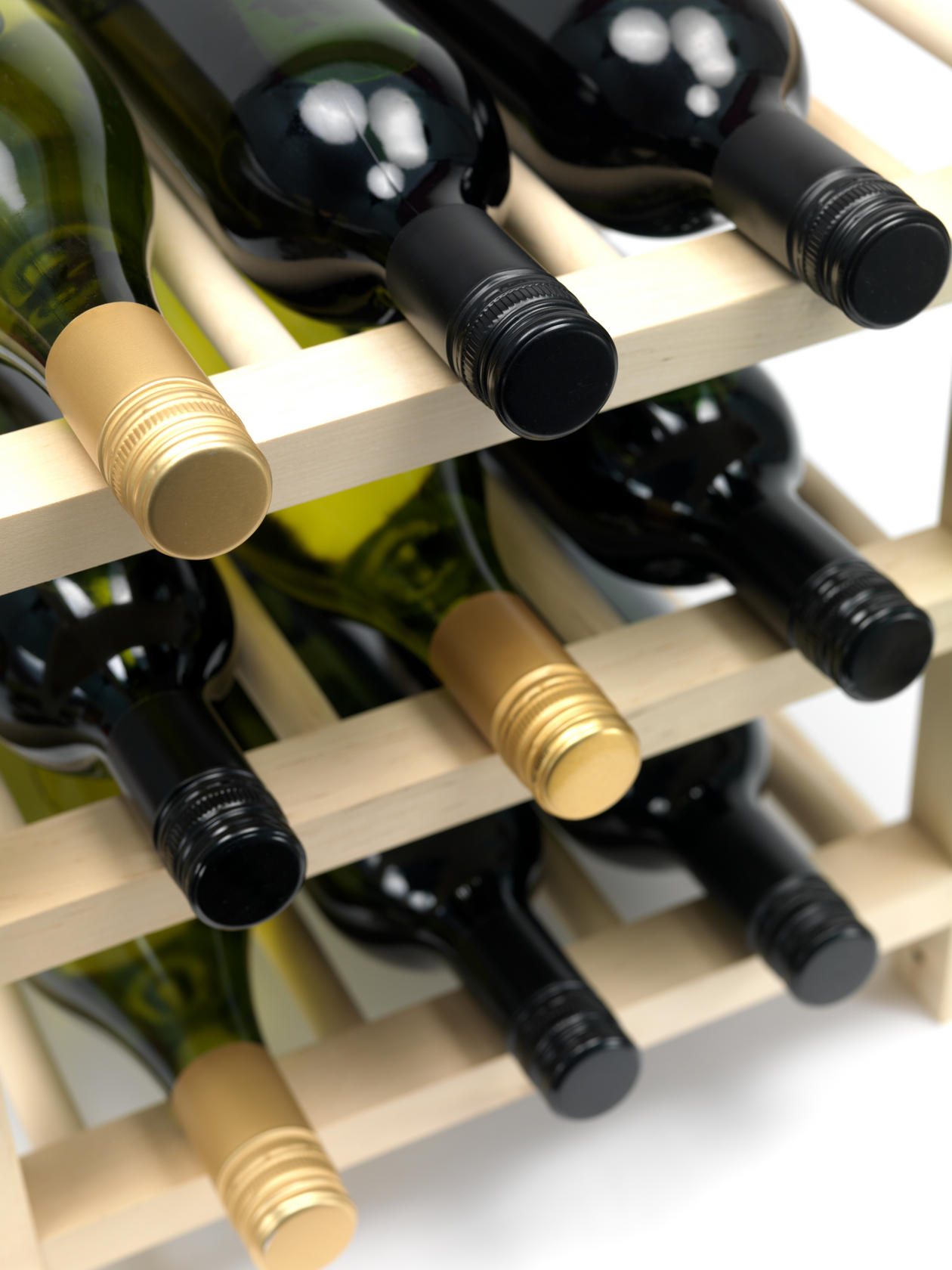A wine rack should be placed away from heat sources.