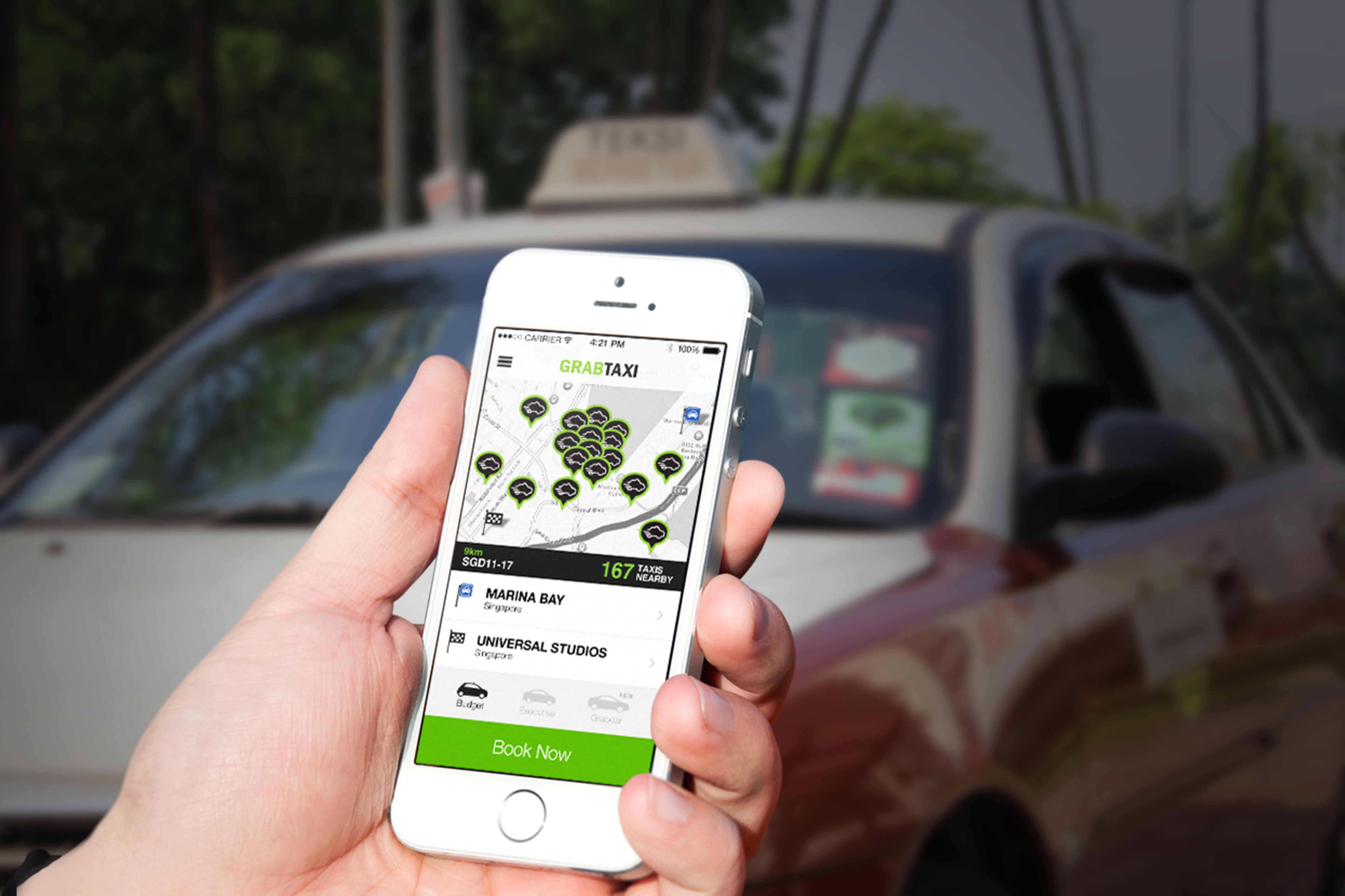 Singapore-based taxi-hailing app GrabTaxi is now valued at more than US$1.5 billion. Photo: SCMP Pictures