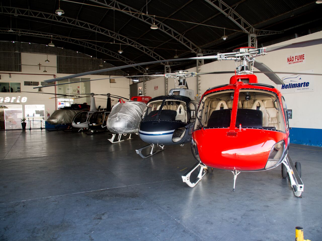 Demand for helicopter taxis has plunged. Photo: Heriberto Araújo 