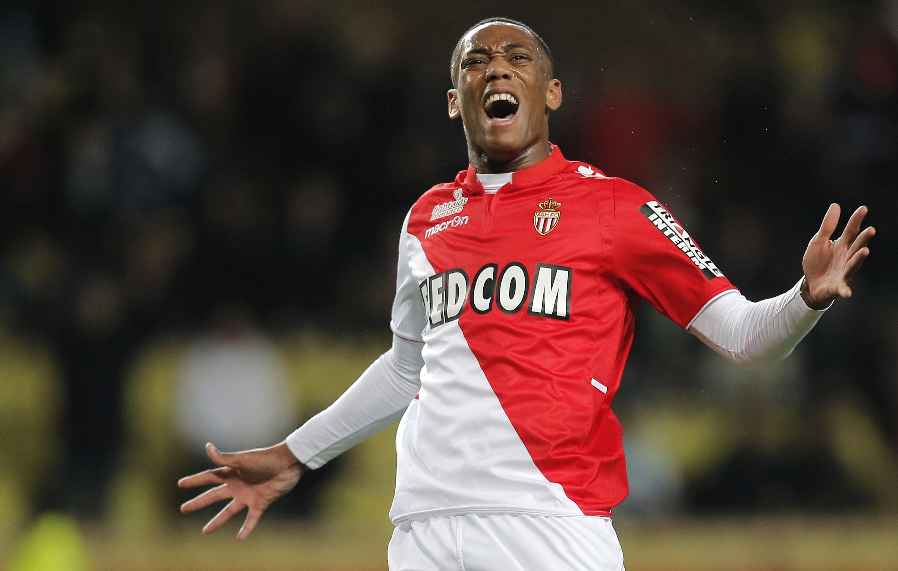 Anthony Martial scored nine goals in 35 Ligue 1 appearances with AS Monaco. Photo: AP