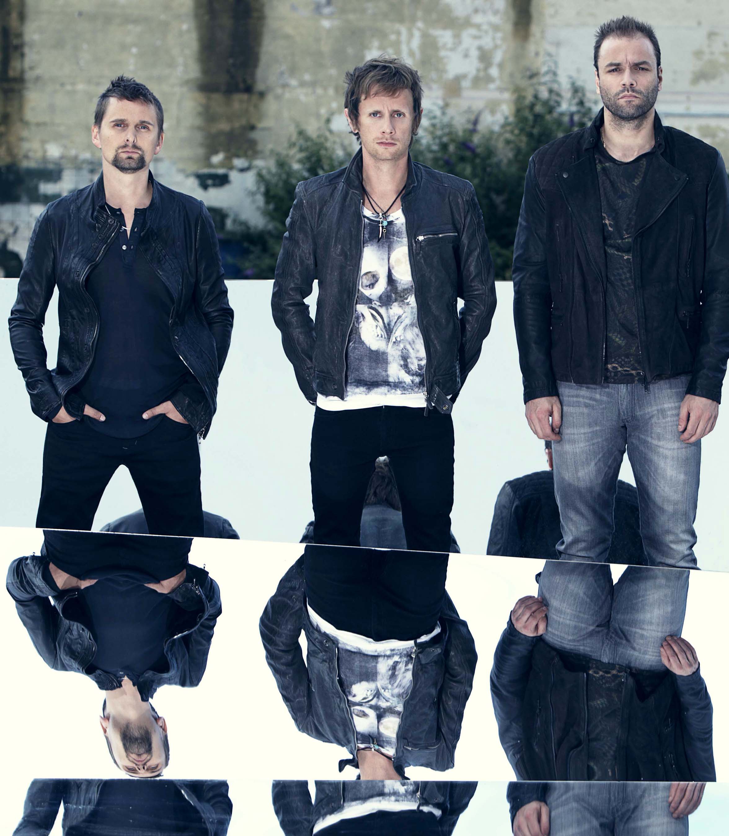 Muse are Matt Bellamy (left), Dominic Howard and Christopher Wolstenholme. Photo: The Washington Post