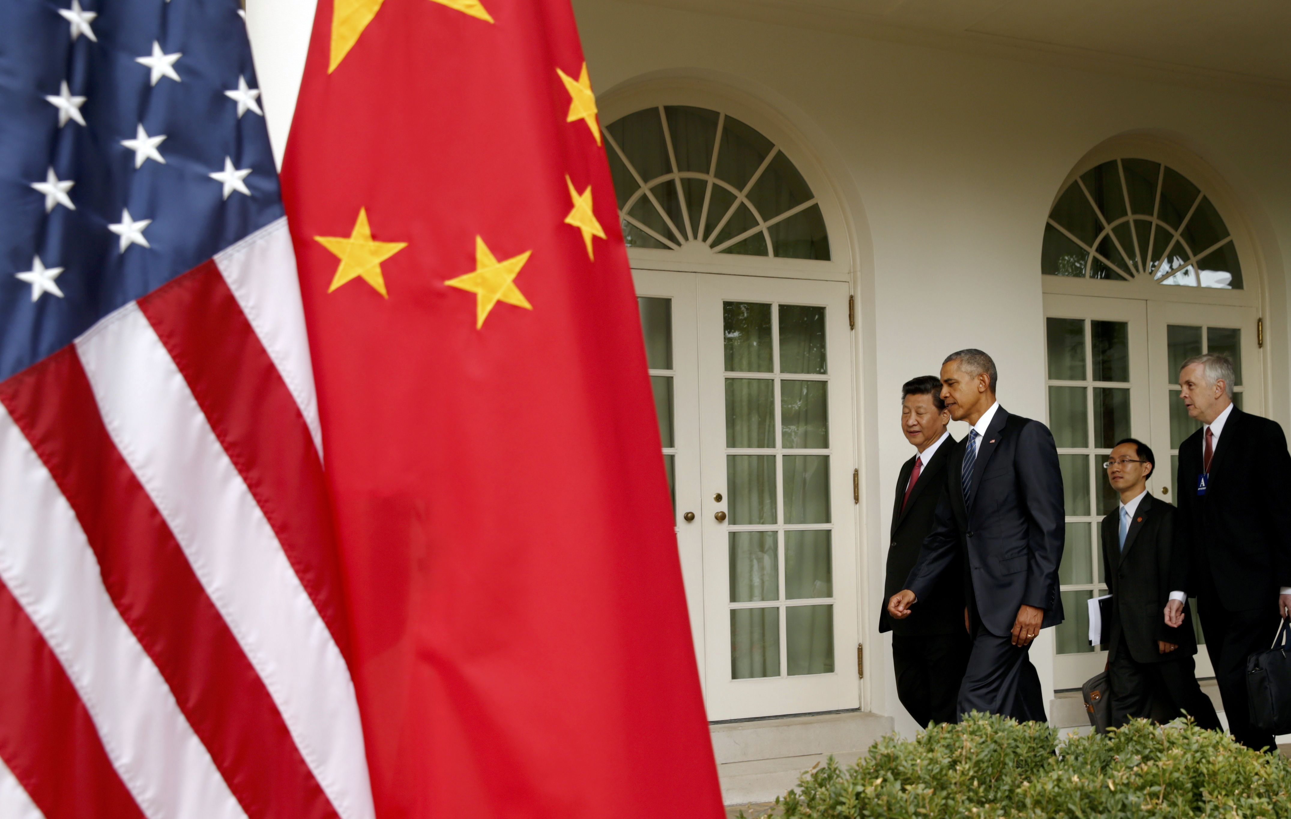 The announcement comes amid President Xi Jinping's visit to Washington. Above, Xi and US President Barack Obama at the White House. Photo: Reuters