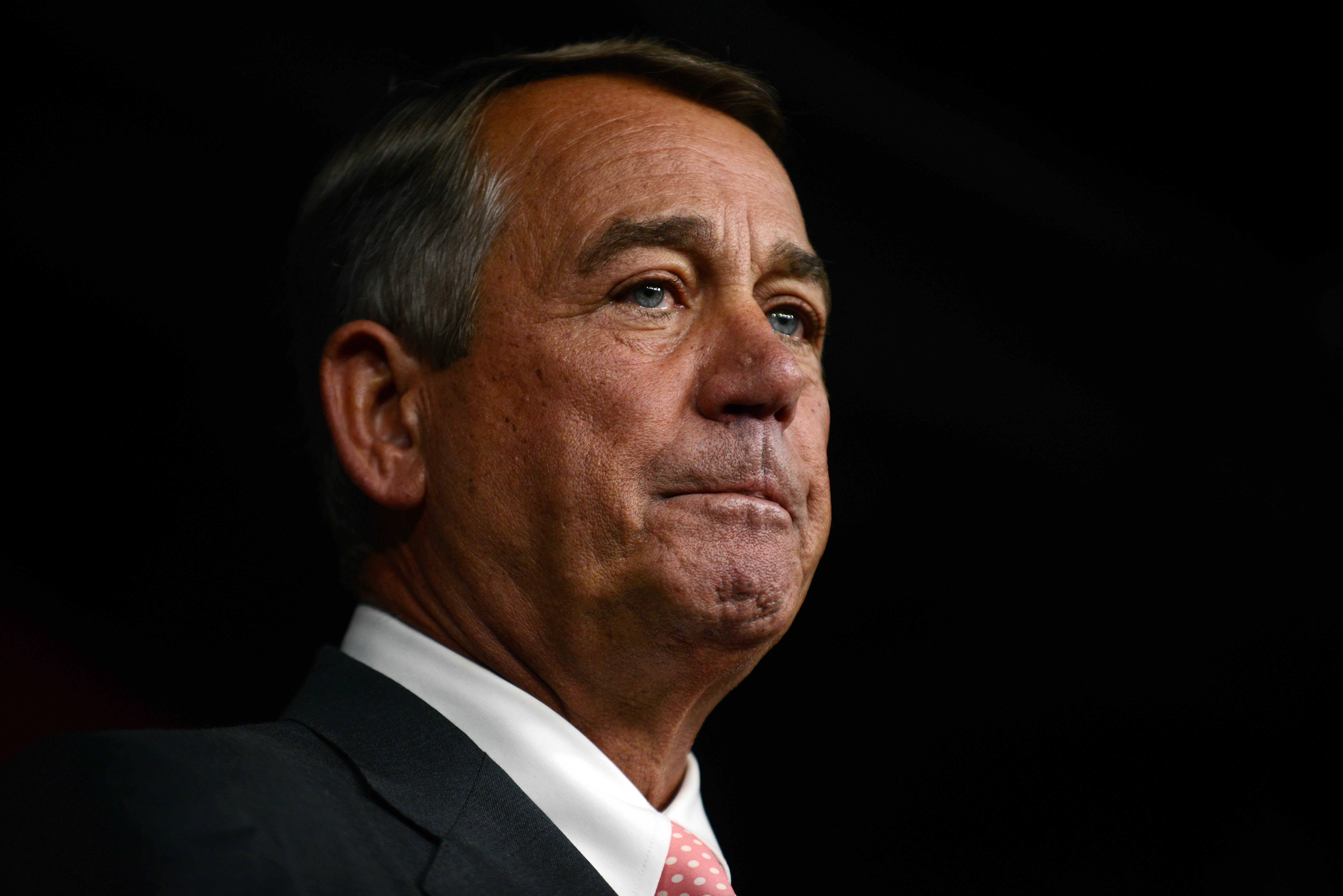 After 25 years in Congress and five years as Speaker, Boehner said he decided to step down after contemplation and prayer. Photo: AFP