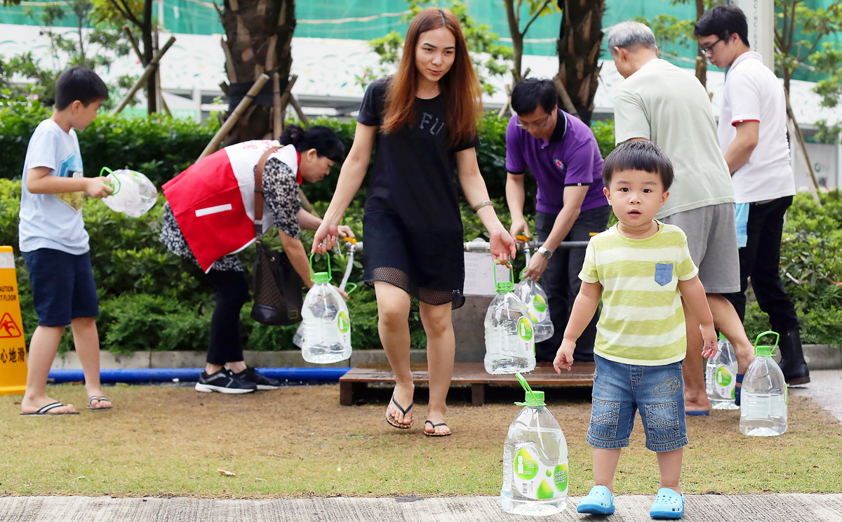 The tainted water scandal has led to four firns being barred from seven housing projects. Photo: Sam Tsang
