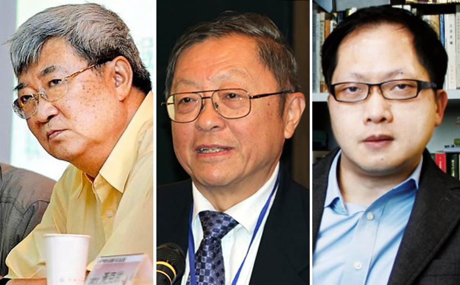 Professor Wang Hsiao-po, professor Xiang Longwan and professor Chiu Yu-lok were among the presenters at the forum promoting closer cooperation between the mainland and Taiwan. Photo: SCMP Pictures 