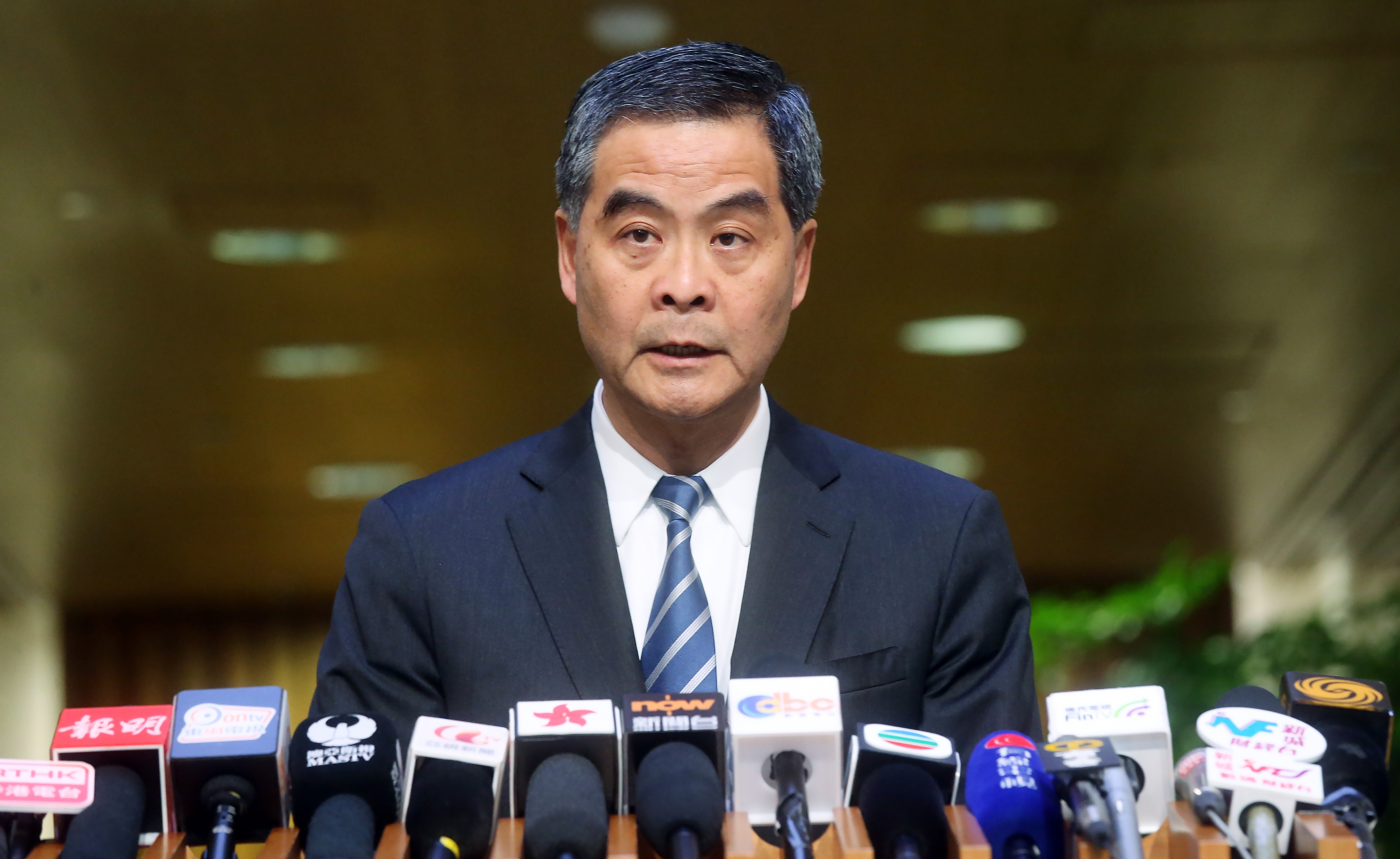 Chief Executive Leung Chun-ying said he 'did not interfere' in the process. The rejection of Professor Johannes Chan, a pro-democracy scholar, is widely seen as having been politically motivated. Photo: Dickson Lee