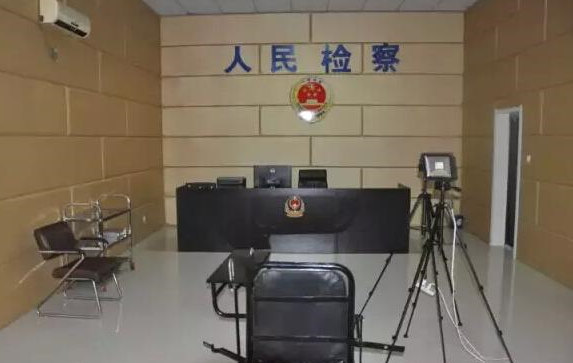 The fake interrogation room the bogus graft-busters set up in an abandoned mall. File photo