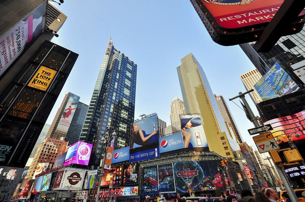 The colourful Times Square is a must-see place in the heart of Manhattan. Photo: Thinkstock
