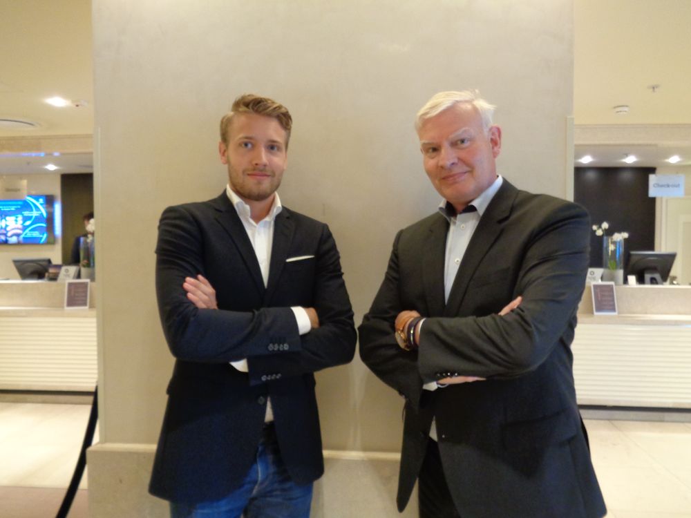 (From left): Gustaf Callans, CEO trainee and fourth generation in the business, and Arvid Callans, president and CEO