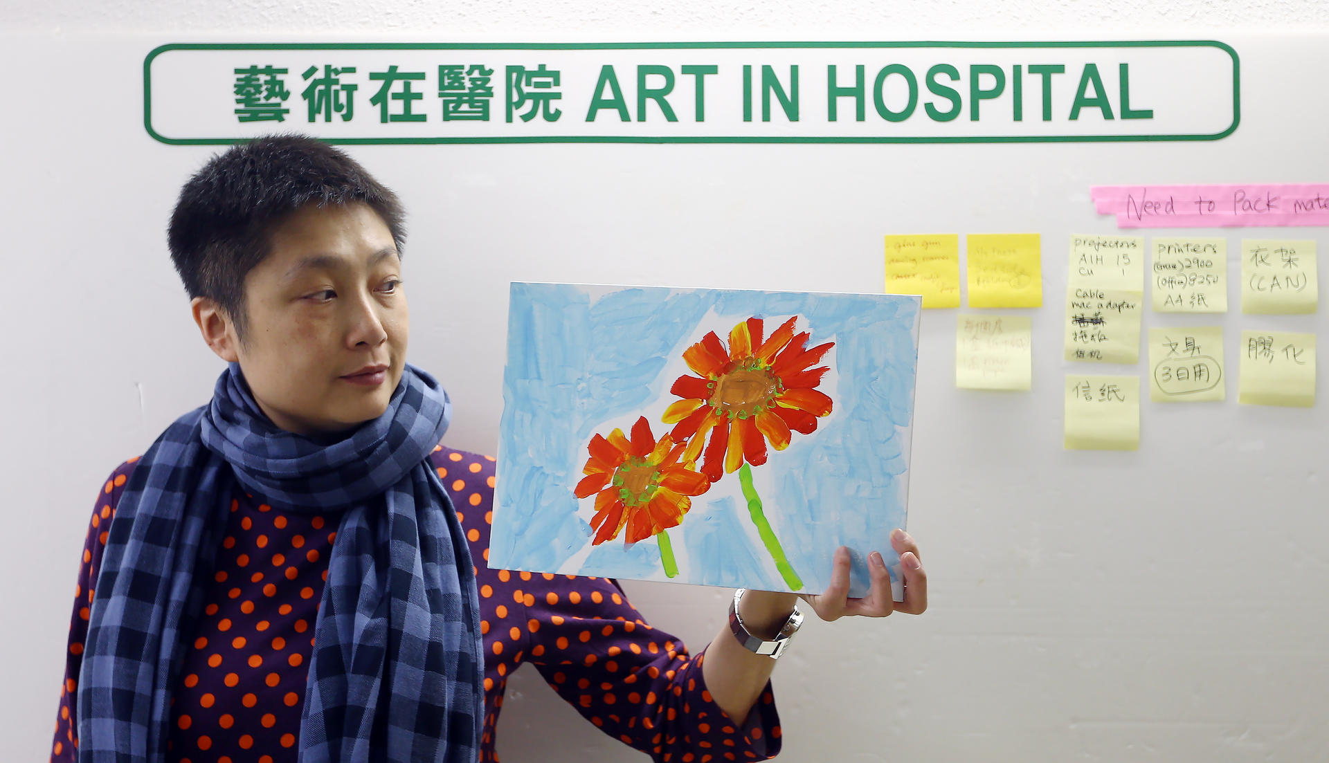 Art In Hospital director Grace Cheng believes art has healing powers and that anyone can be an artist.Photo: Sam Tsang