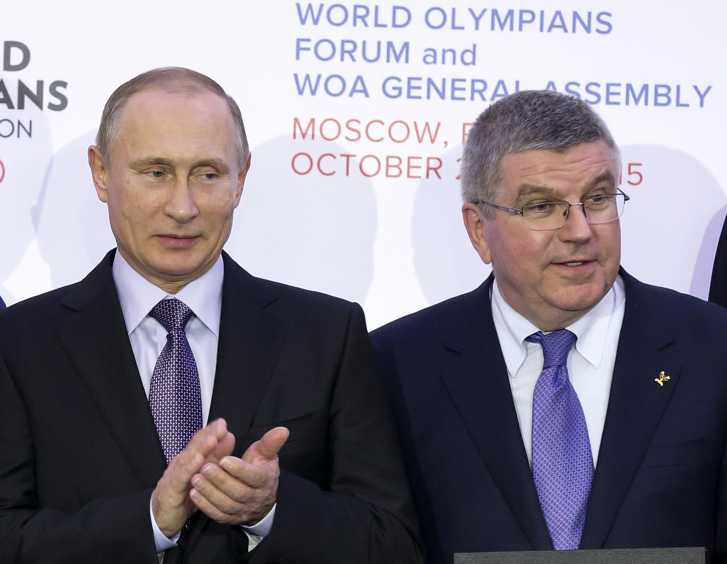IOC president Thomas Bach believes Russia will have cleaned up its act in time to participate at the Olympics. Photo: AP