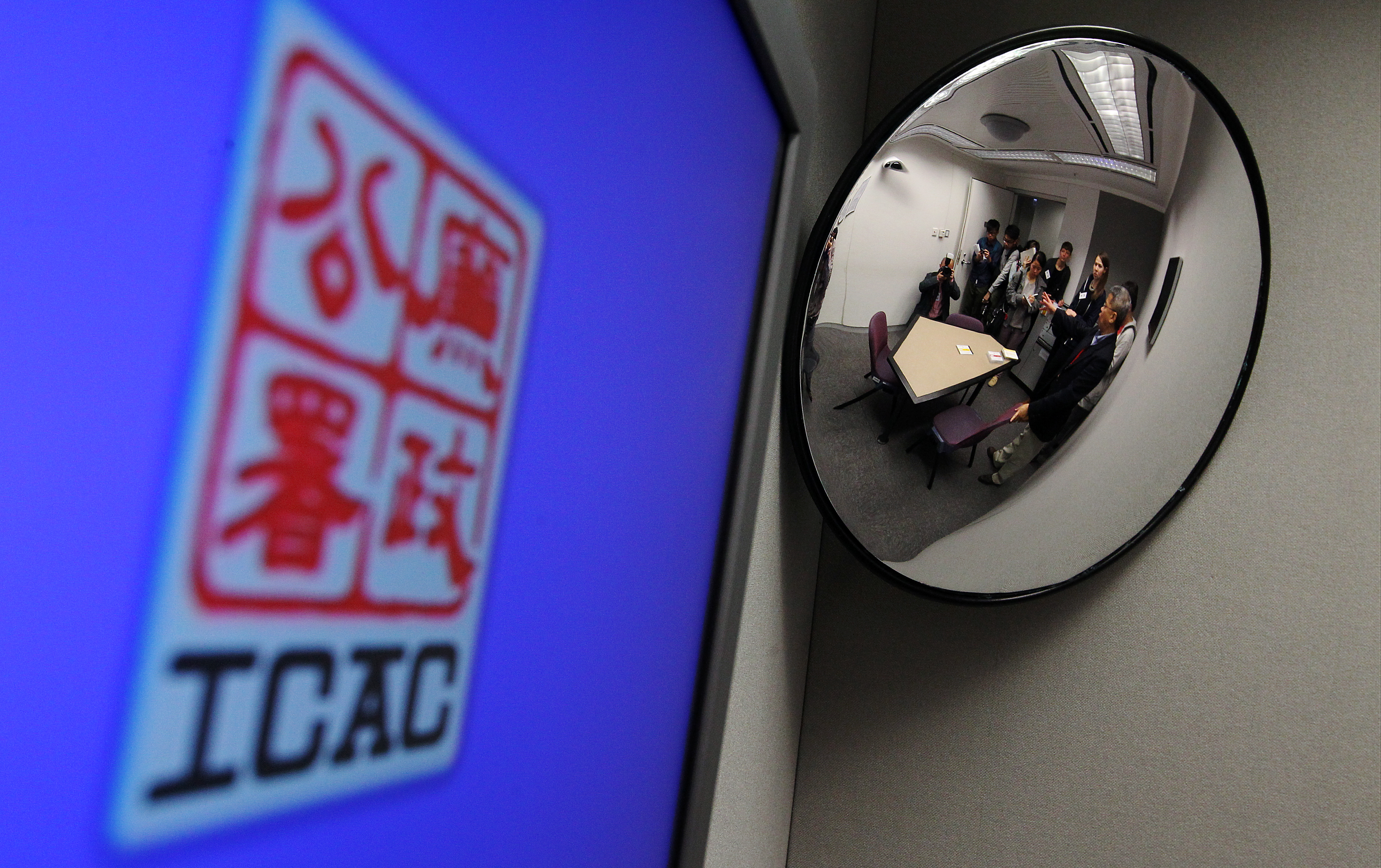 Inside the ICAC headquarters in North Point. Photo: Felix Wong