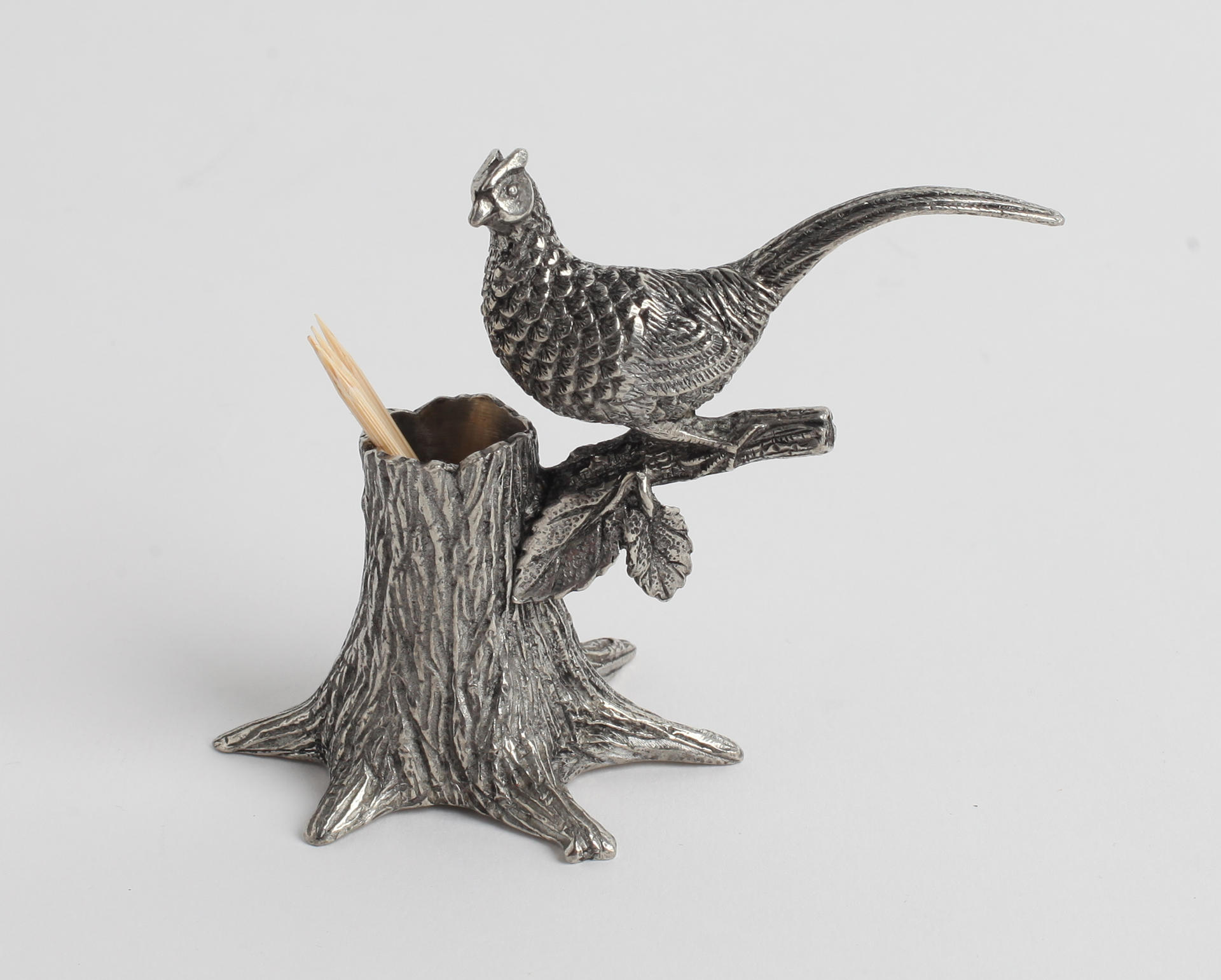 Pheasant toothpick holder, HK$585, from Townhouse, Prince's Building, Central, tel: 2845 0633.