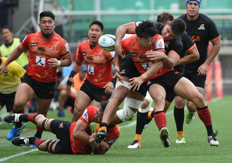 A Japan side, loaded with Sunwolves riding high after securing their first Super Rugby win last weekend, open their 2016 Asia Rugby Championship campaign against South Korea on Saturday. Photo: AFP