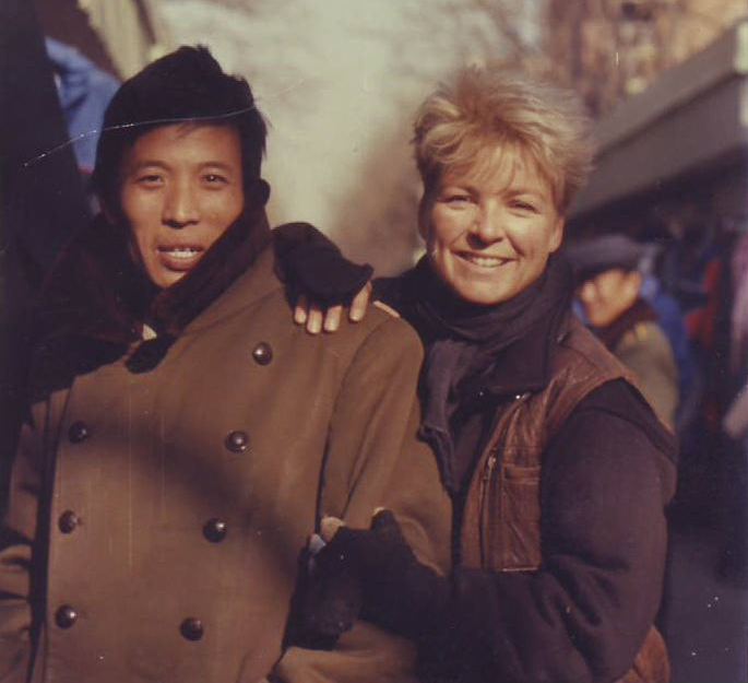Writer Cecilie Gamst Berg in Beijing, in 1988, her first picture in China. Photos: Cecilie Gamst Berg