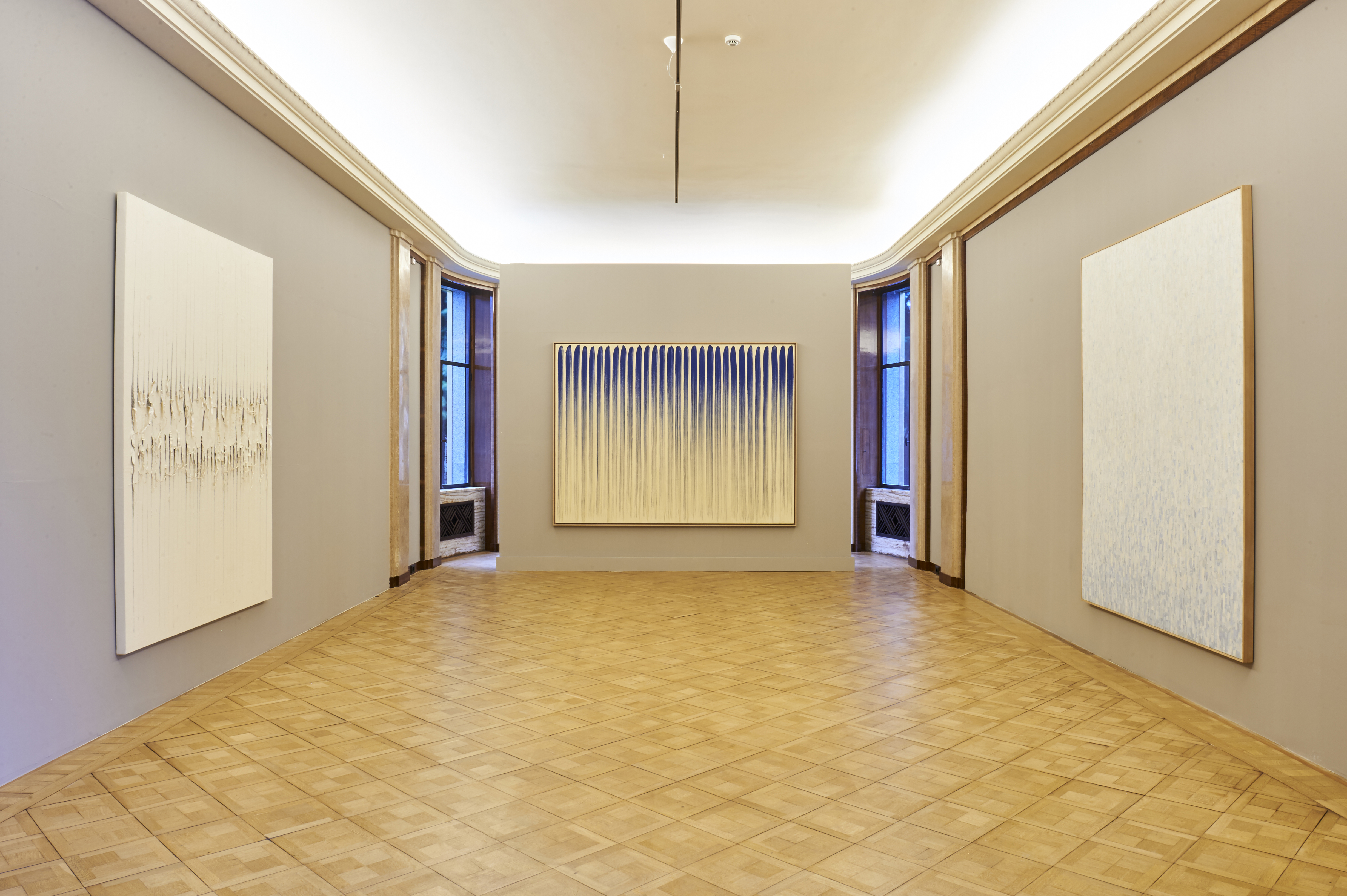 Installation View of When Process becomes Form:
Dansaekhwa and Korean abstraction
2016
Copyright Boghossian Foundation – Villa Empain
Image provided by Kukje Gallery