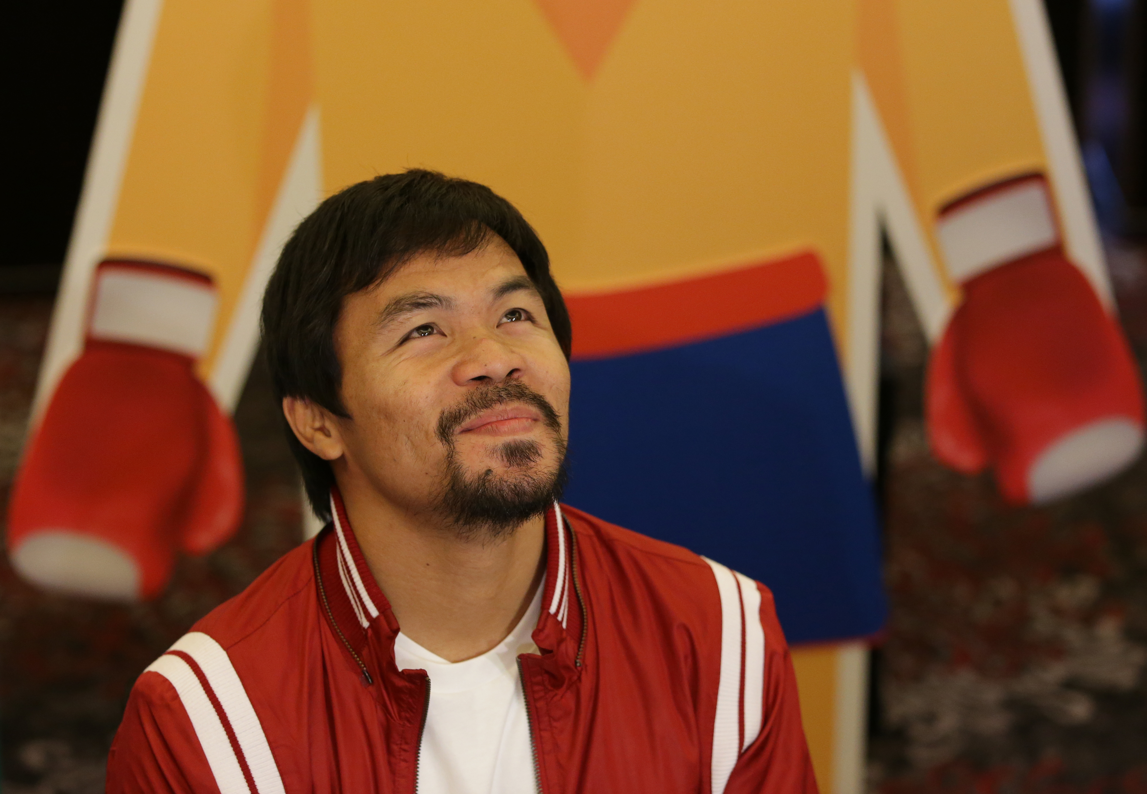 Filipino boxer Manny Pacquiao is upbeat about his chances of securing a senate seat. Photo: AP