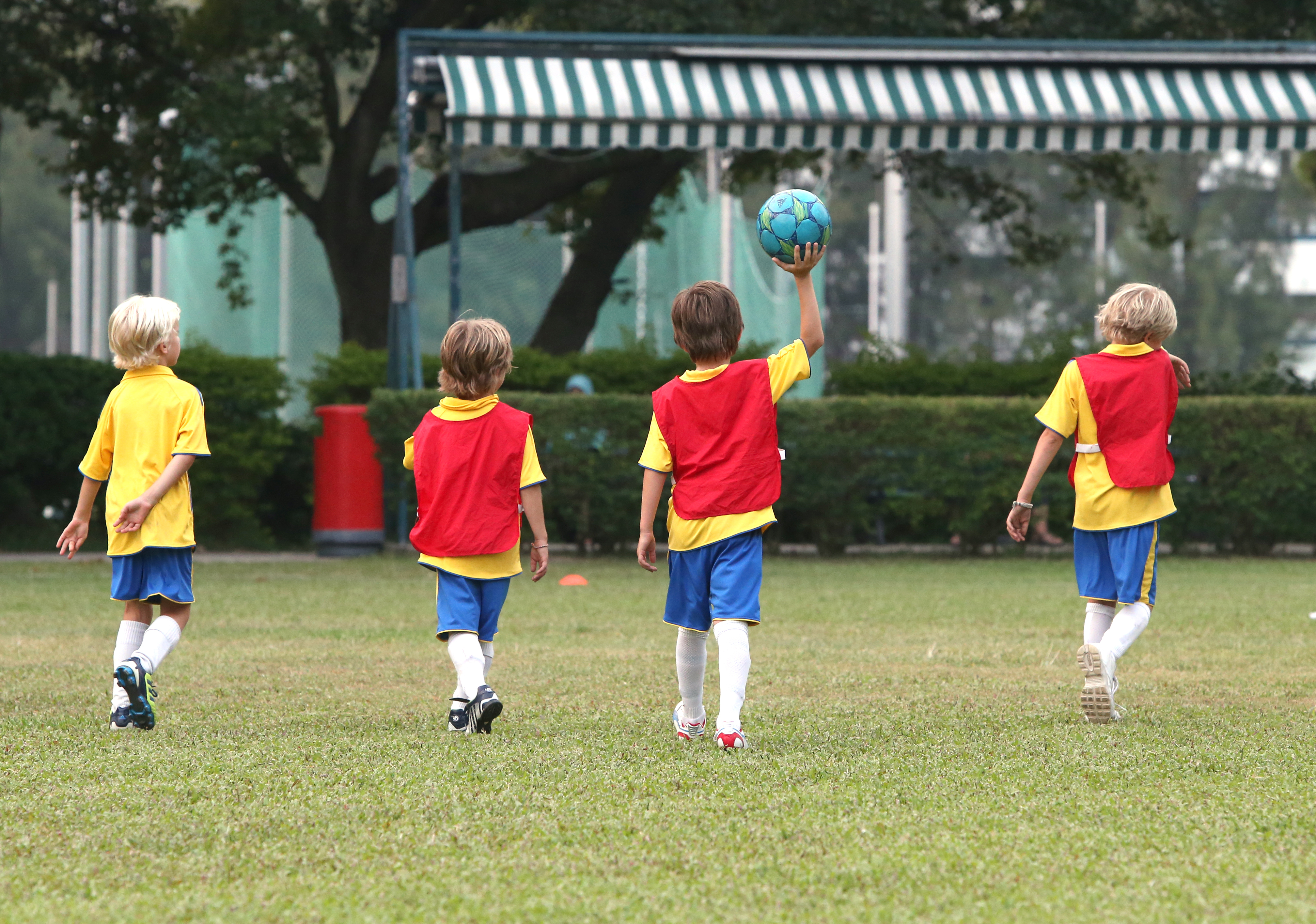 Children's training at Asia Pacific Soccer School at HKU Stanley Ho Sports Centre, Sandy Bay, Pok Fu Lam. Hong Kong. 18SEP12