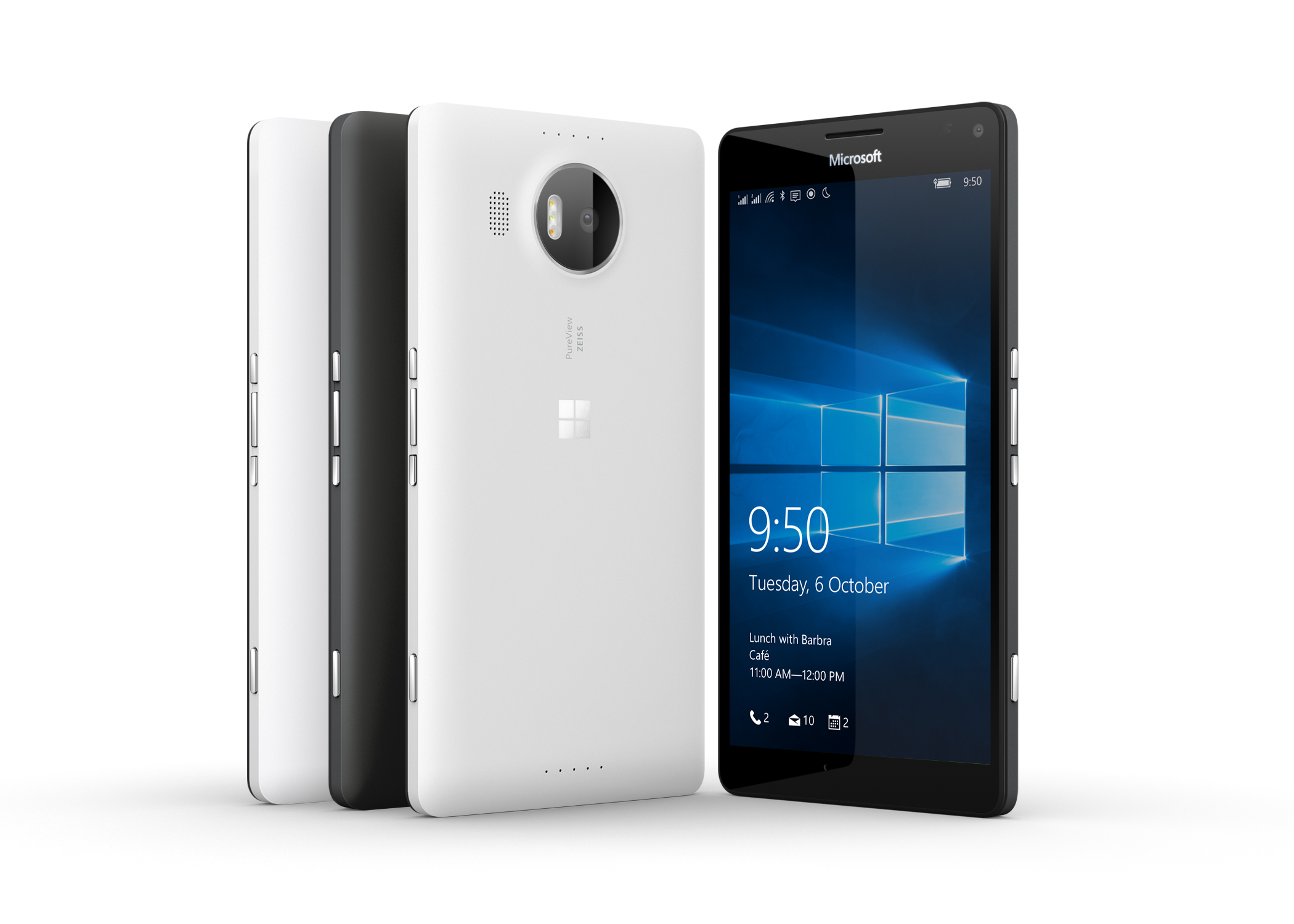 The Microsoft Lumia 950XL with 5.7” QuadHD (1440x2560) AMOLED display, a 20 megapixel camera with Carl Zeiss optics, top of the line Snapdragon 810 chipset, 3GB of RAM and a generous 3340mAh battery. [11JANUARY2016 FEATURES DIGI SECOND]