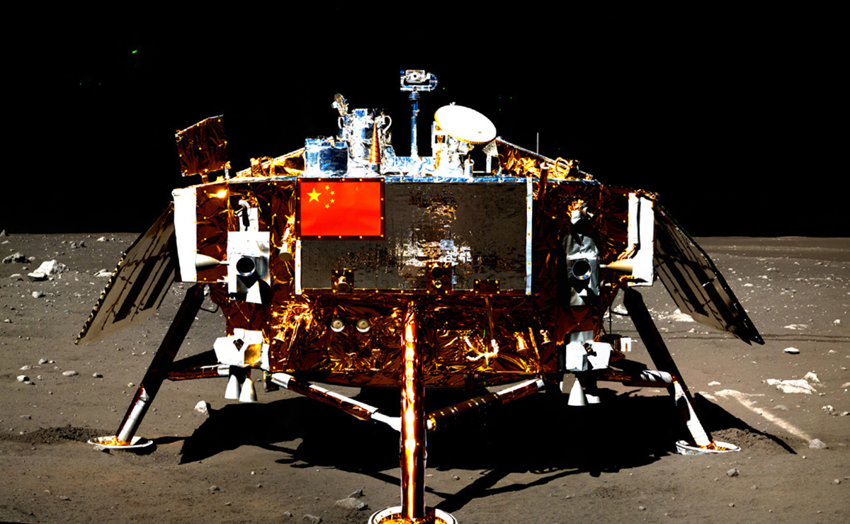 China’s Chang’e-3 lander captured this image with Yutu (Jade Rabbit) rover. SCMP Pictures (UNDATED HANDOUT/ CHINESE ACADEMY OF SCIENCES, CHINA NATIONAL SPACE ADMINISTRATION / THE SCIENCE AND APPLICATION CENTER FOR MOON AND DEEPSPACE EXPLORATION/EMILY LAKDAWALLA)