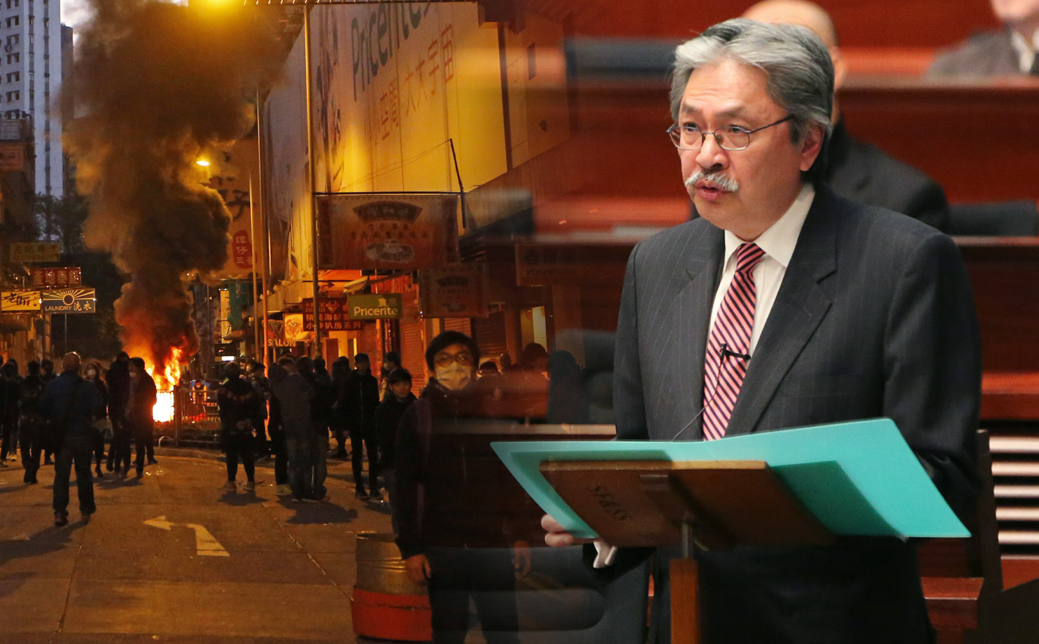 Financial Secretary John Tsang said a return to rationality would be possible only when everyone is ‘willing to set aside short-term political considerations’. Photos: Edward Wong, AP