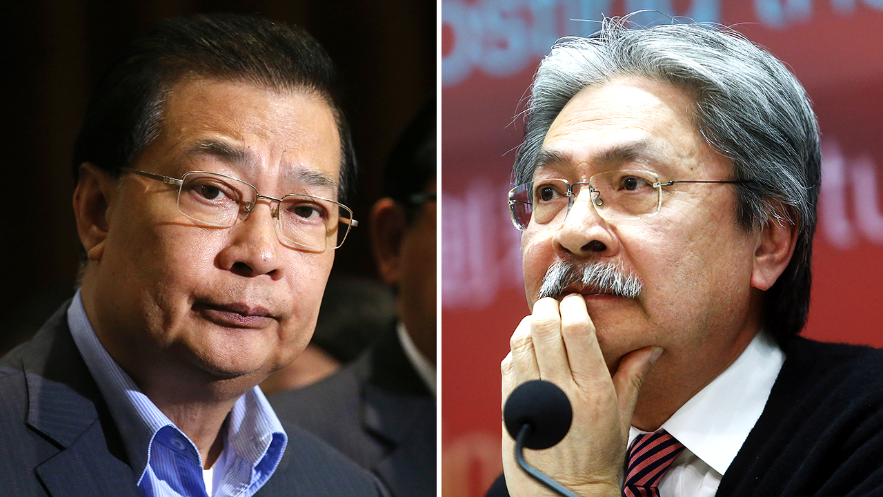 The “reminder” from Tam Yiu-chung (left) came a day after Financial Secretary John Tsang Chun-wah won rare praise from critics for the conciliatory message in his budget speech. Photos: K.Y. Cheng, Sam Tsang