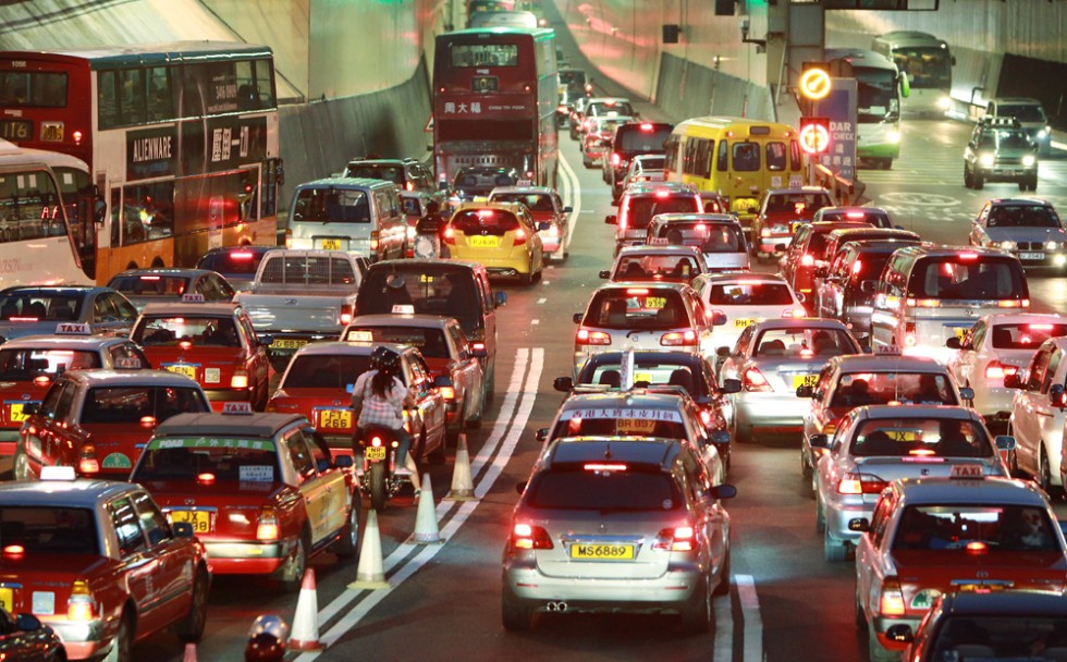Private cars are to blame for Hong Kong’s congested streets, but will ride-sharing apps be able to make a difference? Photo: SCMP Pictures