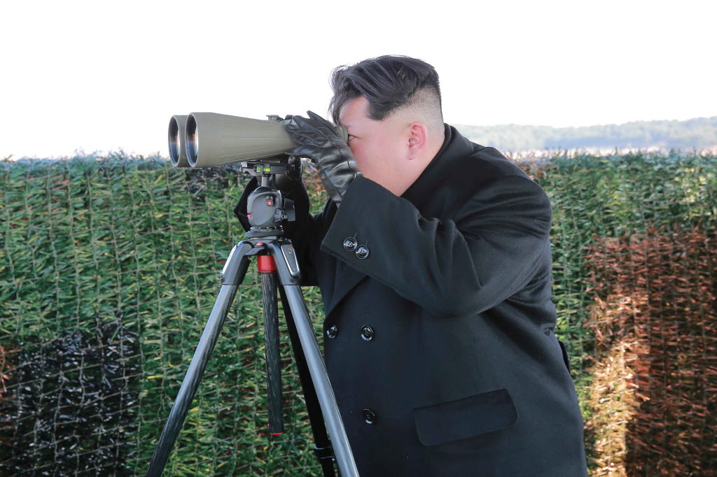 North Korean leader Kim Jong-un attends the test-fire of an anti-tank guided weapon. China is sensitive over what its journalist write about its communist ally. Photo: Reuters