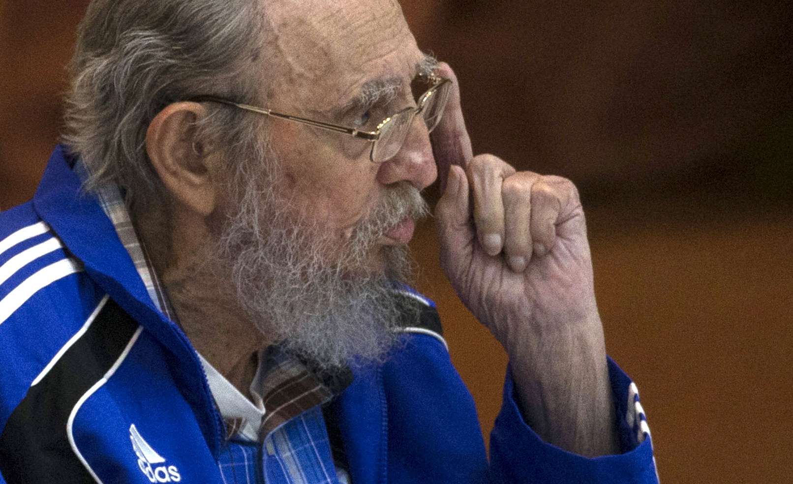 Fidel Castro addresses delegates on the last day of the 7th Cuban Communist Party Congress in Havana on Tuesday. Photo: AP
