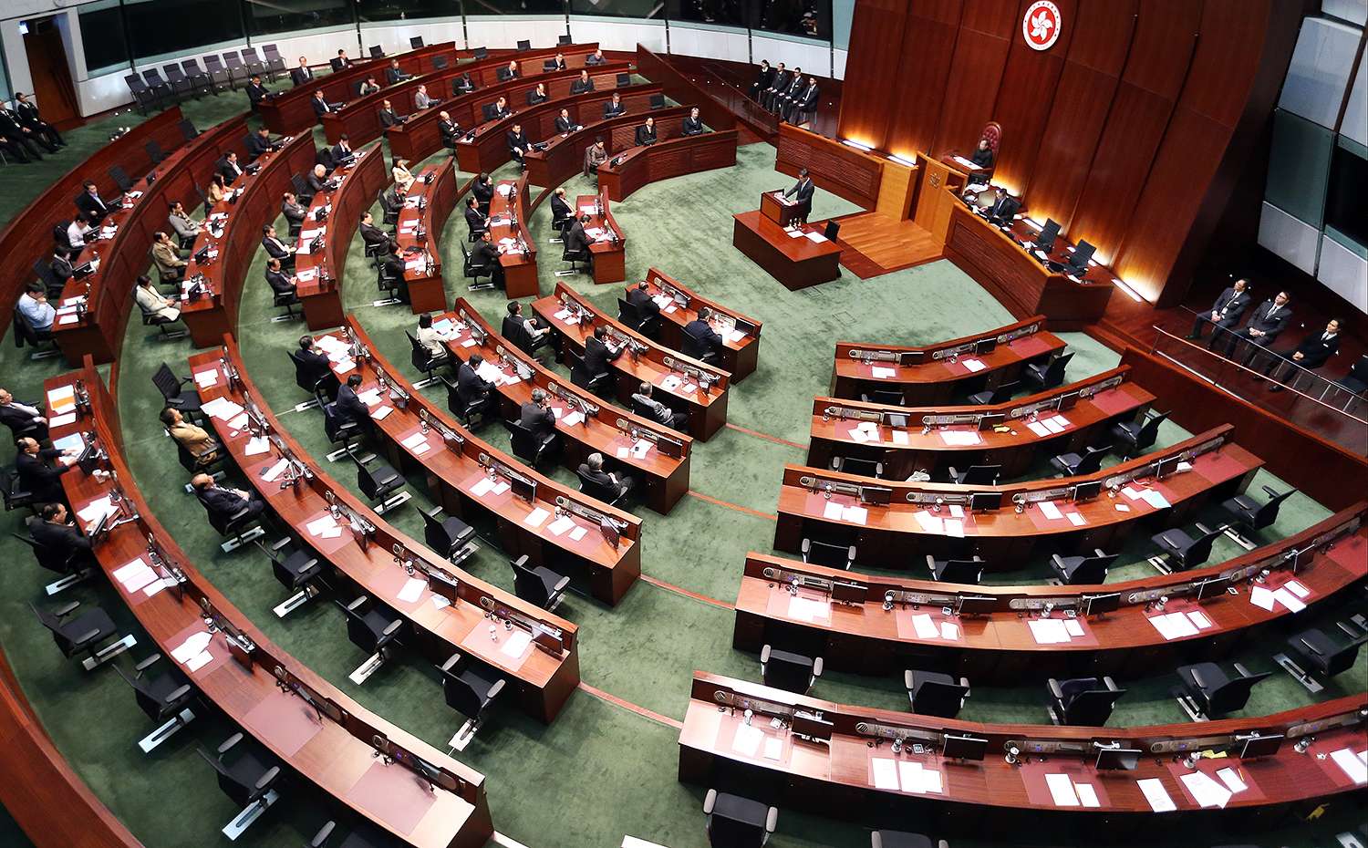 Only 29 lawmakers were present, six short of the 35 required. Photo: K. Y. Cheng