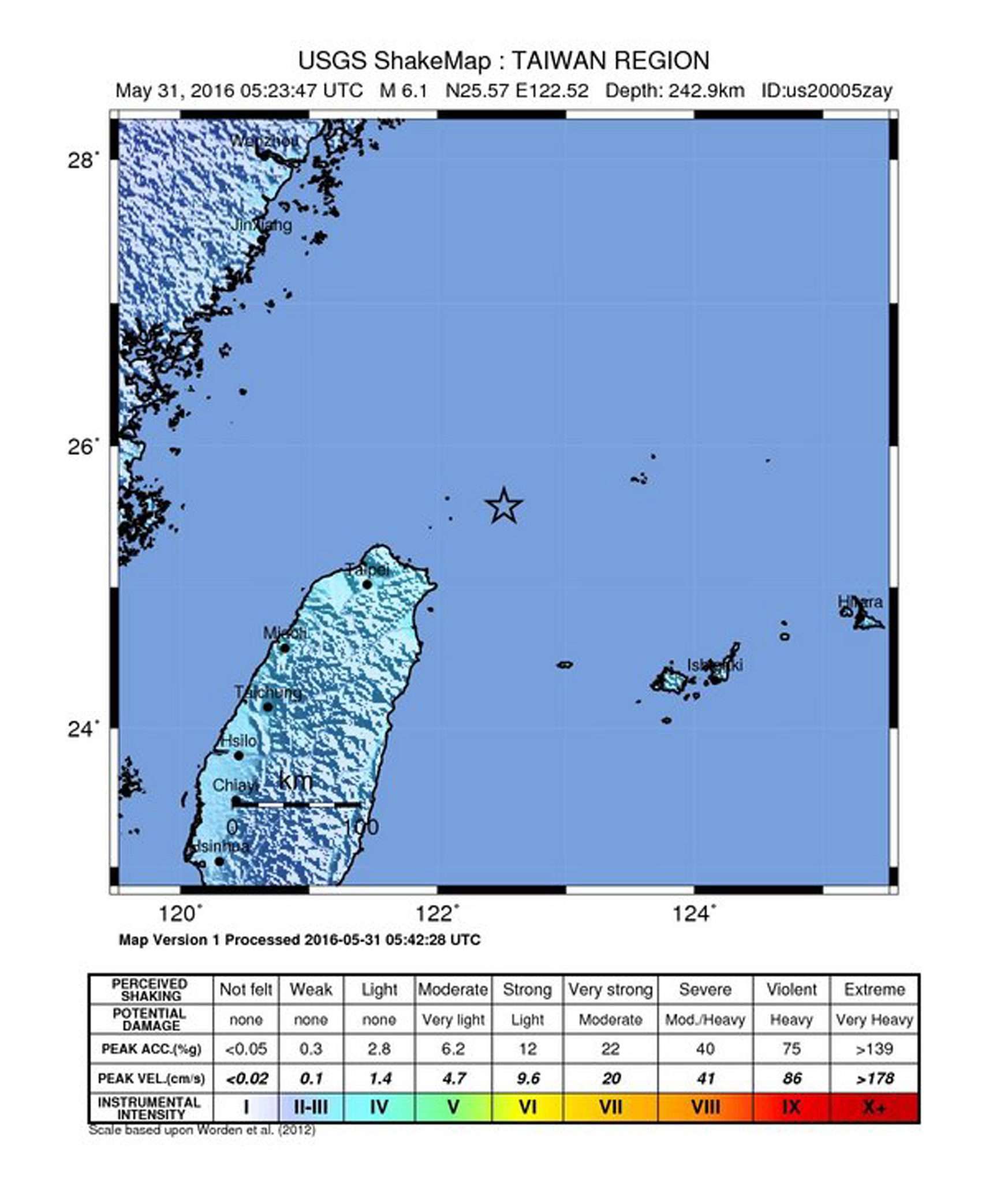 7 2 Magnitude Earthquake Shakes Parts Of Taiwan Including Taipei South China Morning Post