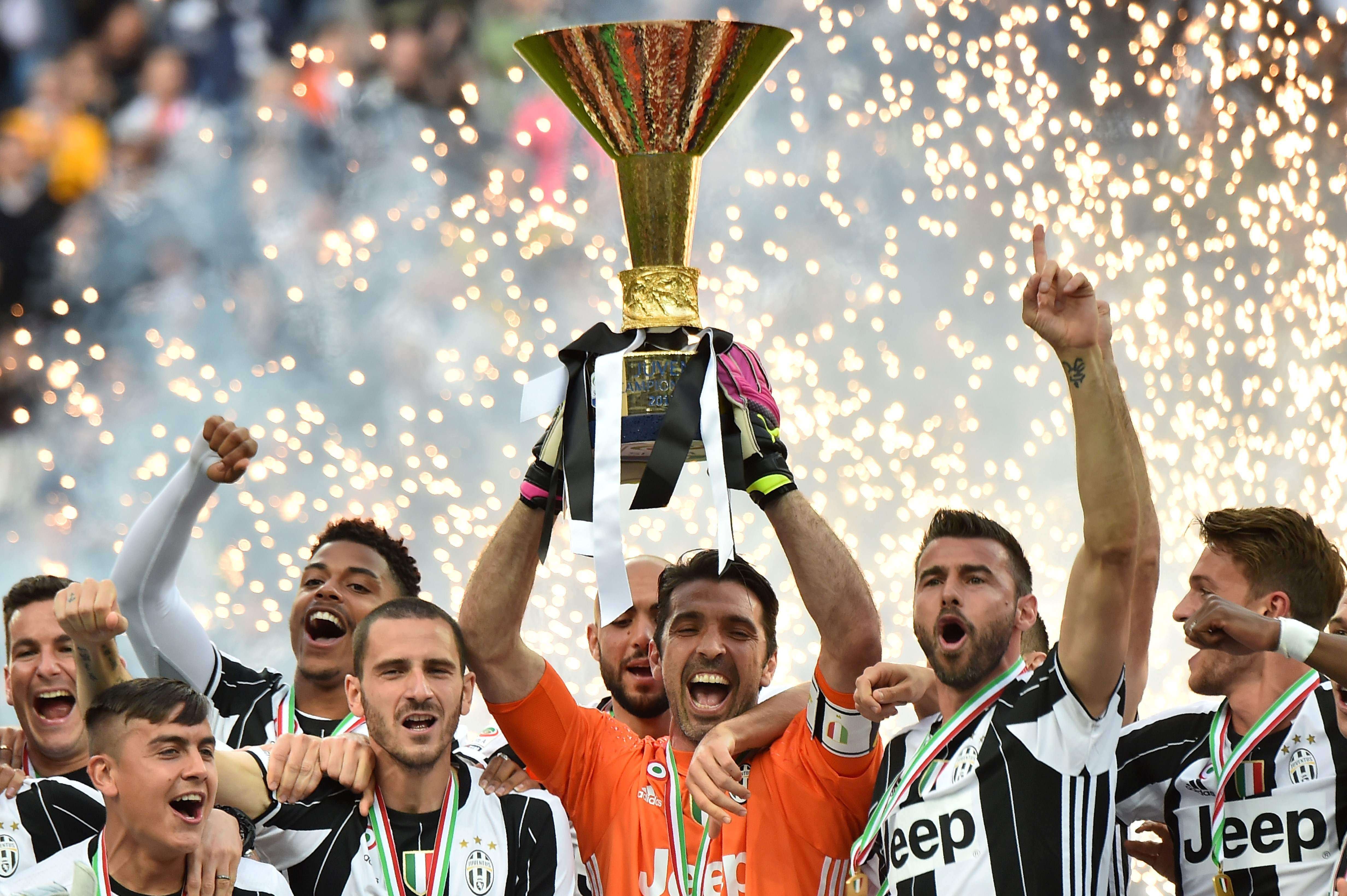 Juventus celebrated a fifth successive Italian league title last month. Photo: AFP