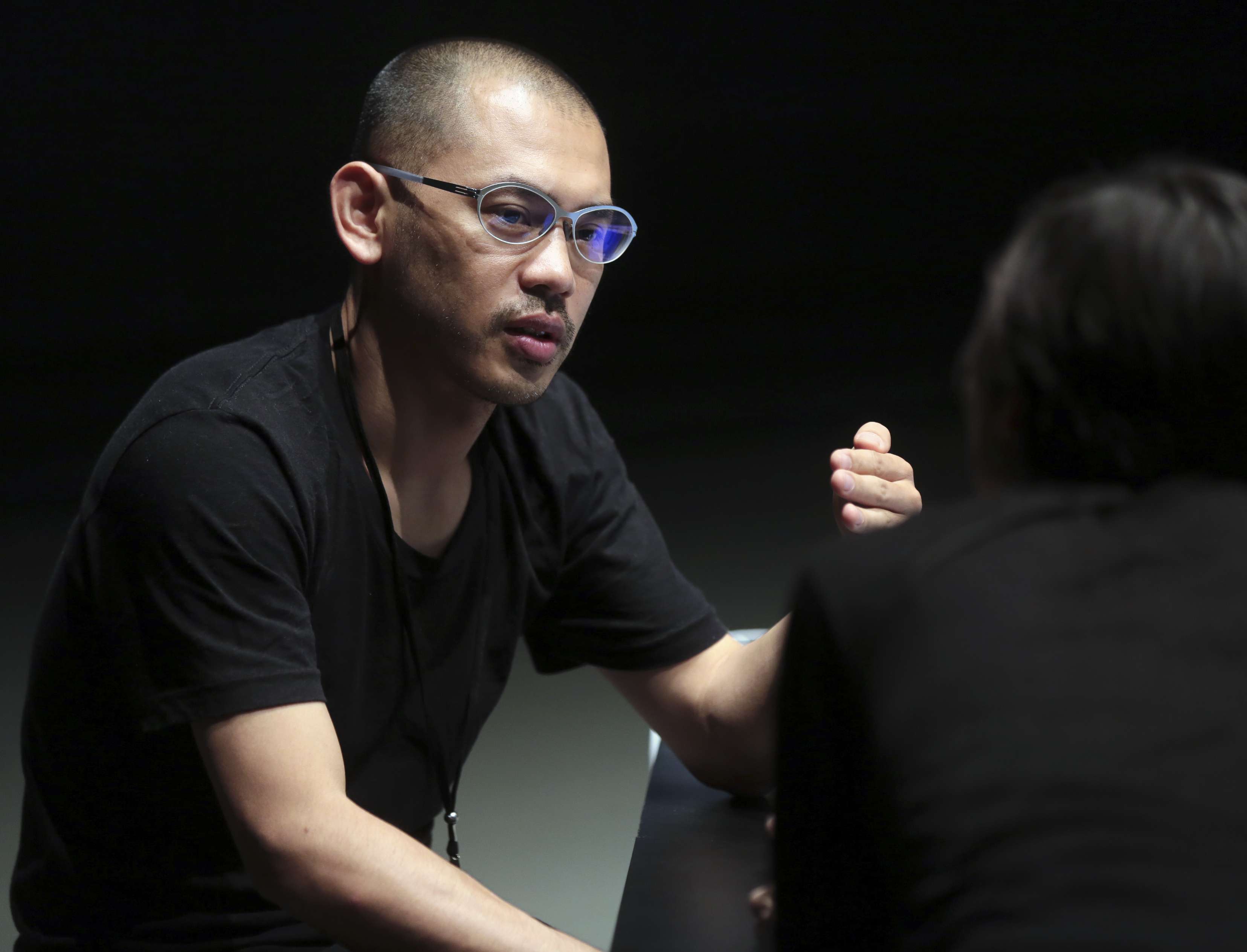 Multimedia artist, in Hong Kong for workshop with local performers, demonstrates how to add extra dimension to a show through technology such as a sensor to turn movement into images