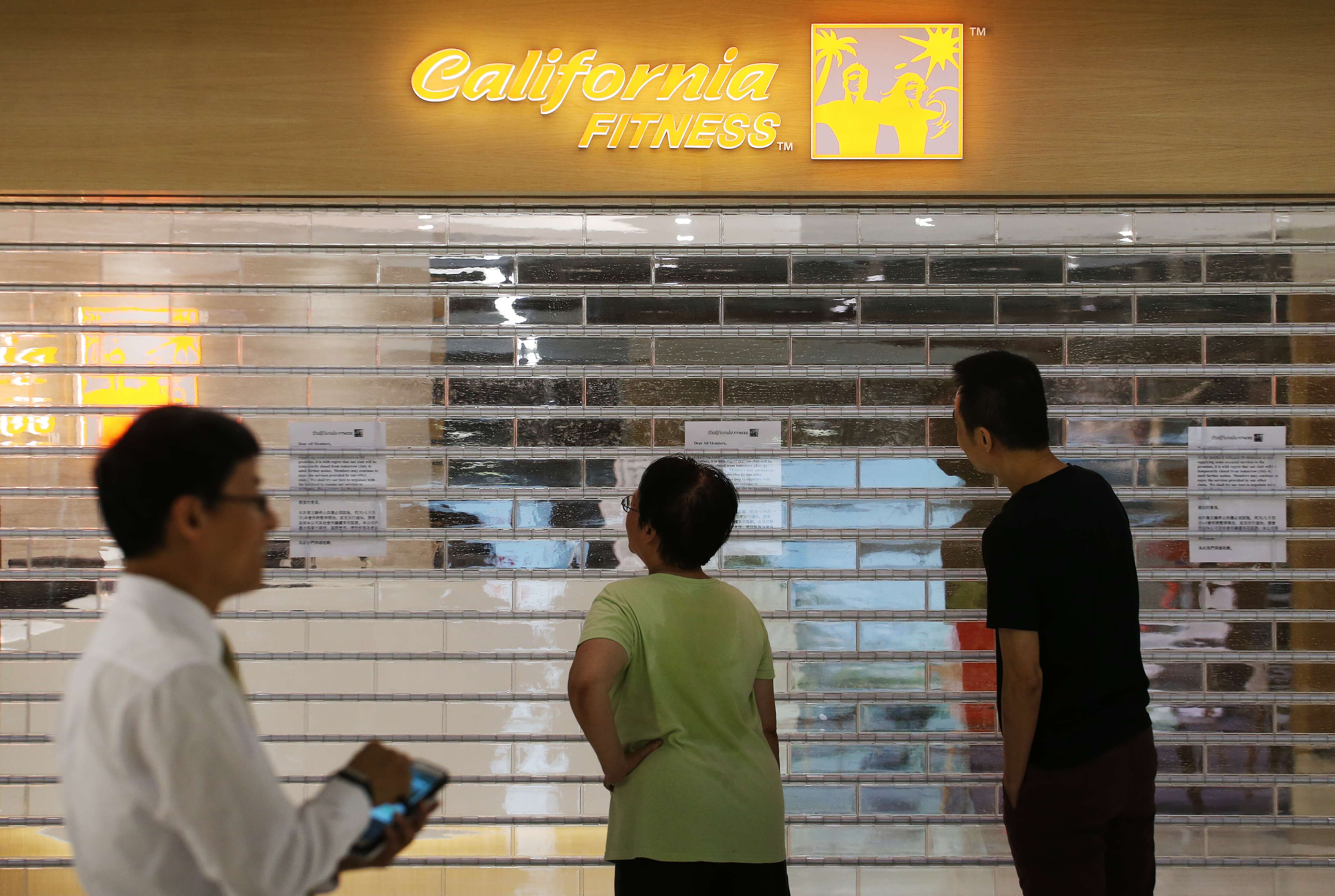 The shutters have closed on the new Whampoa branch of California Fitness. Photo: Felix Wong
