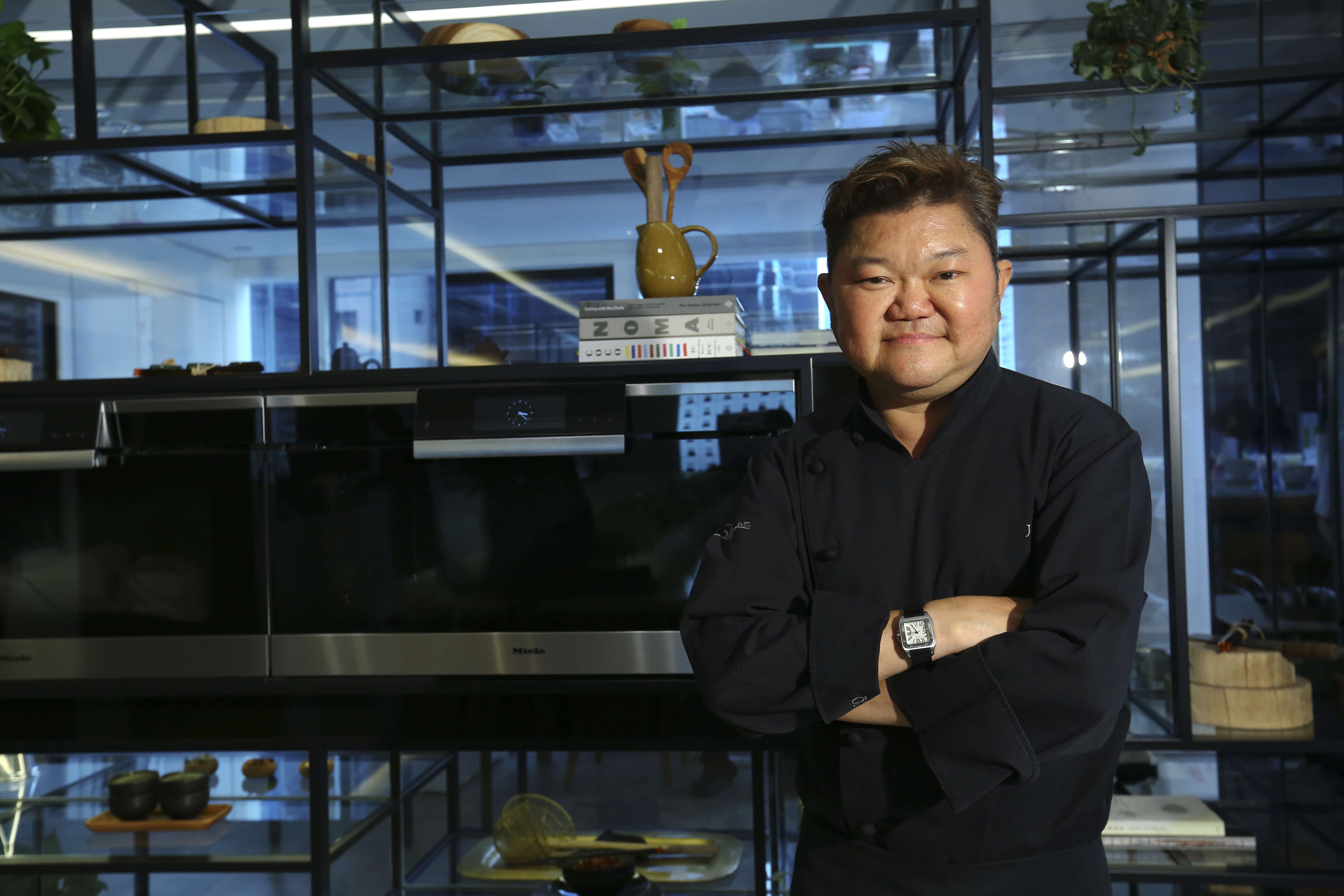 Chef Justin Quek at the Miele Private Lounge in Causeway Bay, Hong Kong. Photo: SCMP Pictures