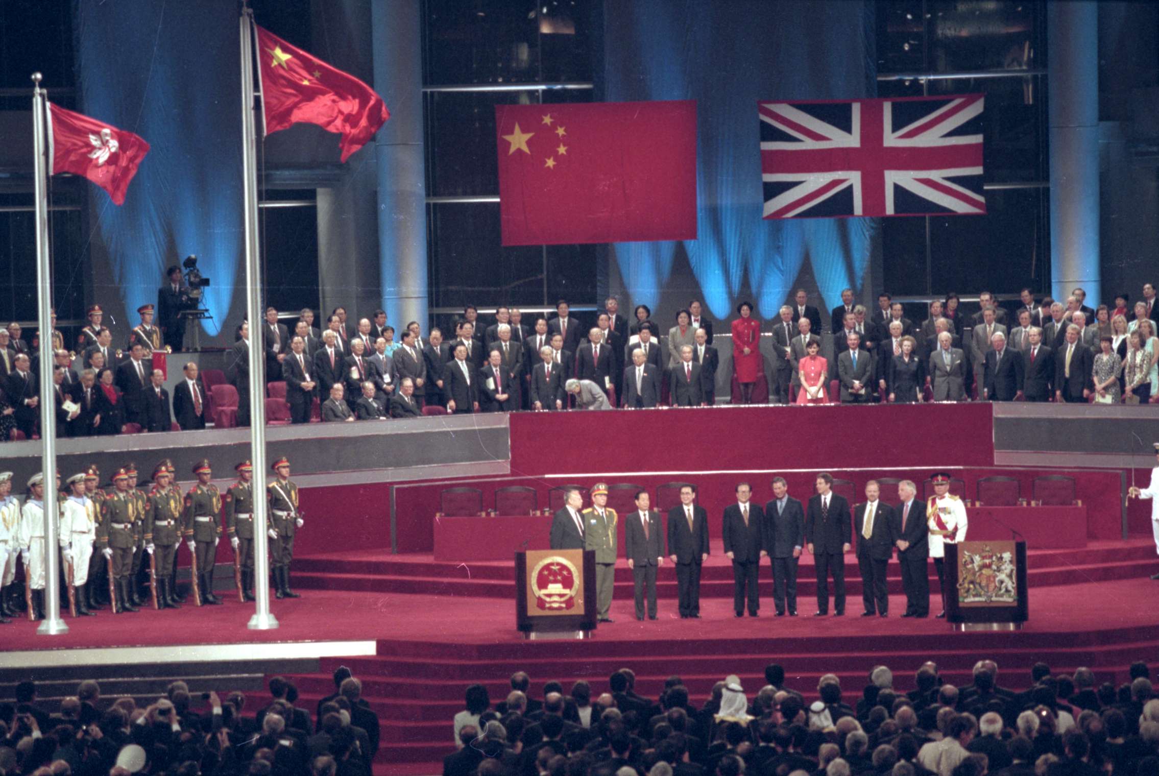 Hong Kong’s handover ceremony at the Convention and Exhibition Centre in Wan Chai. Photo: Robert Ng