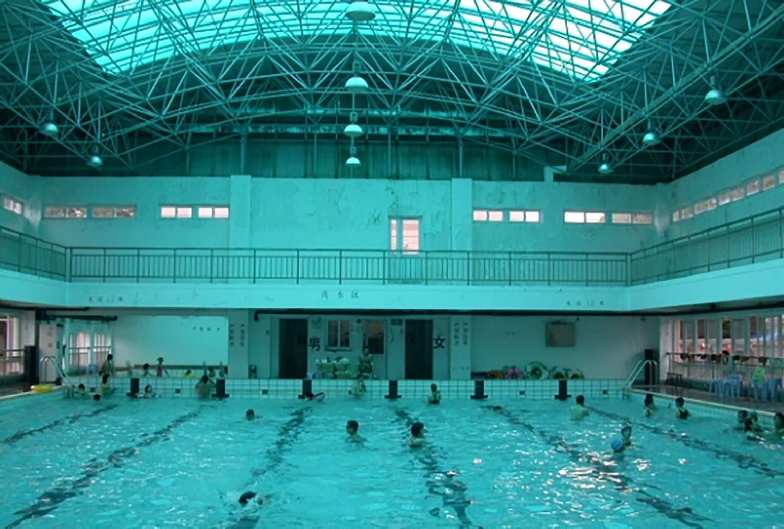 The pool used by the Feiyu swimming club has been closed for tests of its water quality. Photo: SCMP Pictures