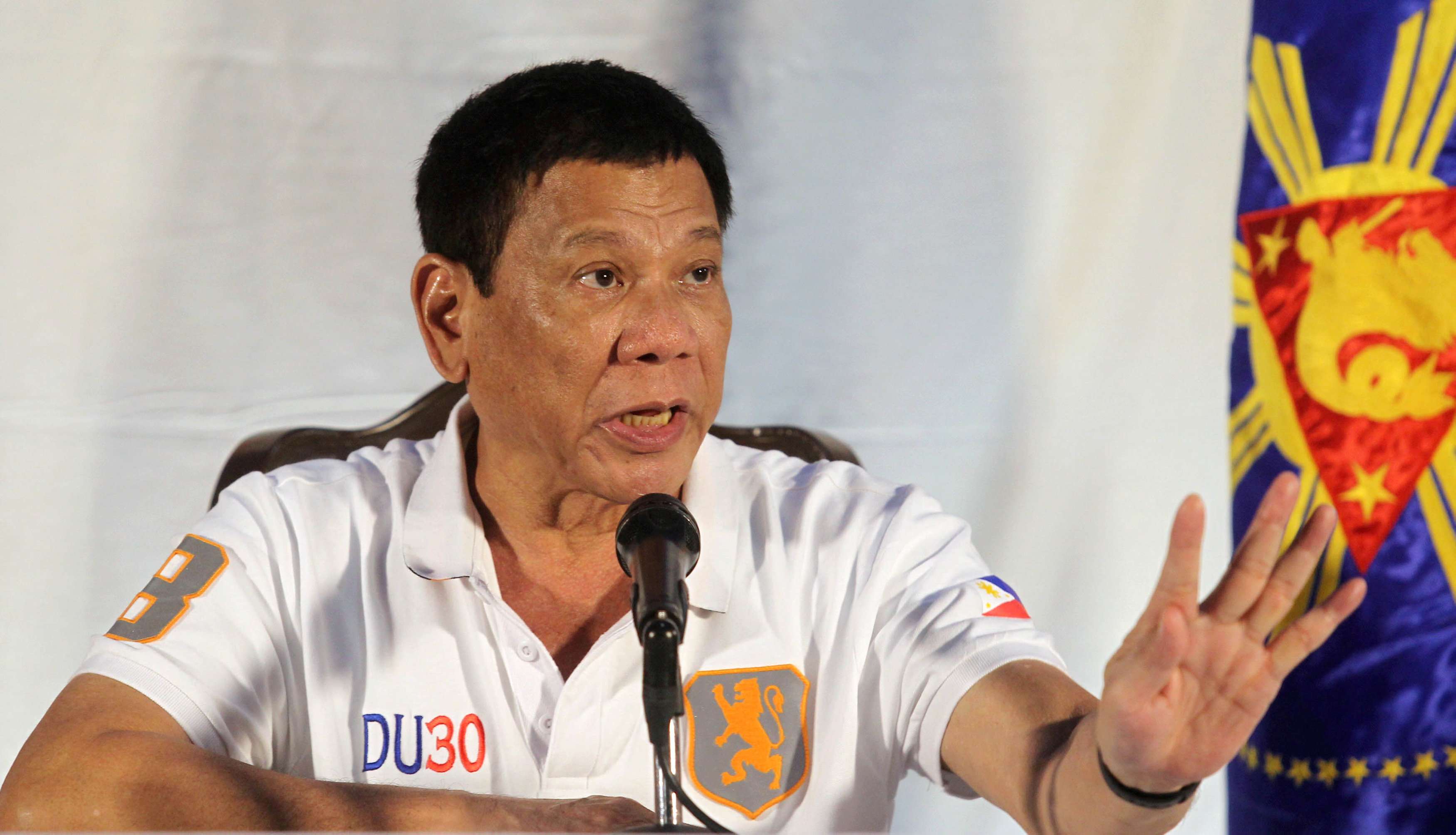 Philippine President Rodrigo Duterte has threatened that confrontation over disputed South China Sea islands would be “bloody”. Photo: Reuters